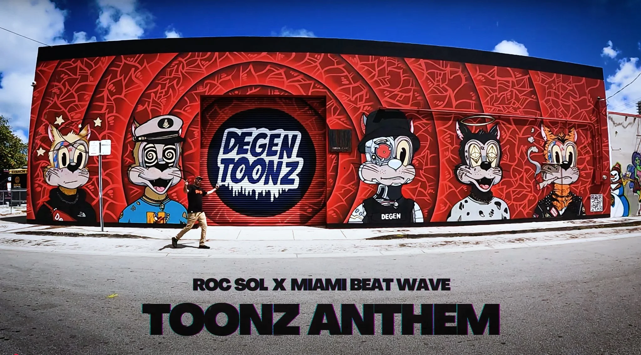 Degen Toonz Wynwood Midtown Miami Mural by Roc Sol and Project Roadmap Murals Wynwood Walls - @rocsolmiami rocsol rocsolmiami - Toonz Anthem produced by Miami Beat Wave