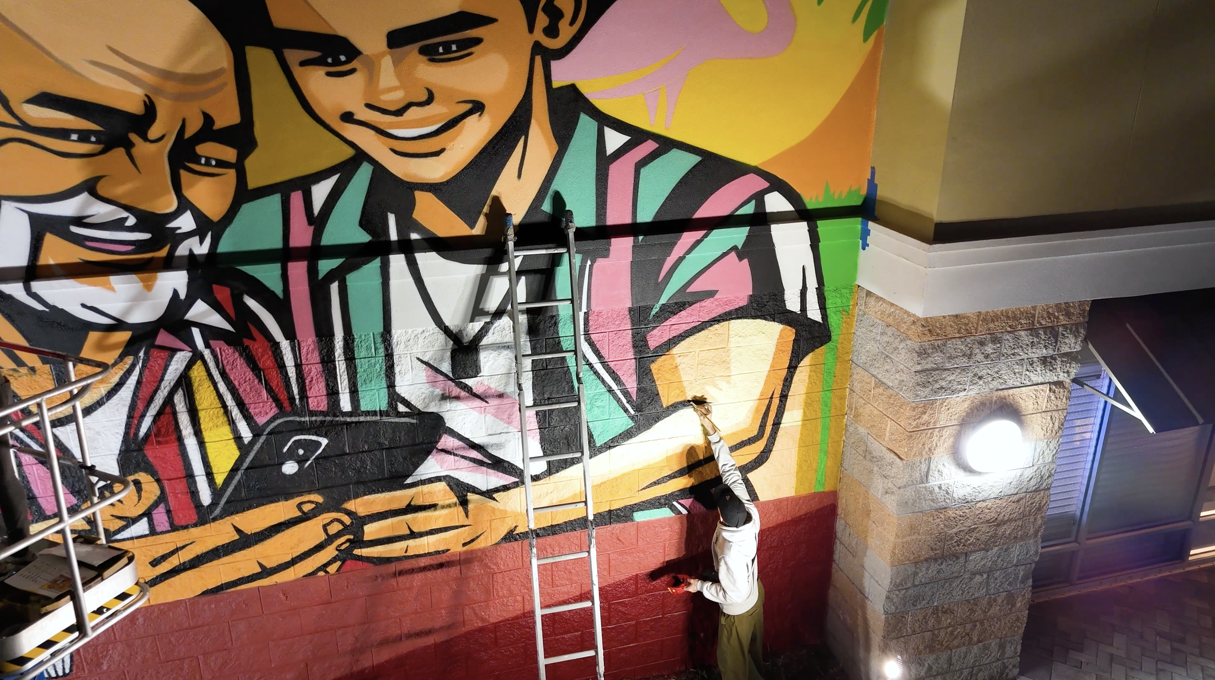 Verizon Hialeah Mural by Miss Lushy, Roc Sol, Dennis Perez and Project Roadmap Murals - Miami Mural Team, Hialeah Murals