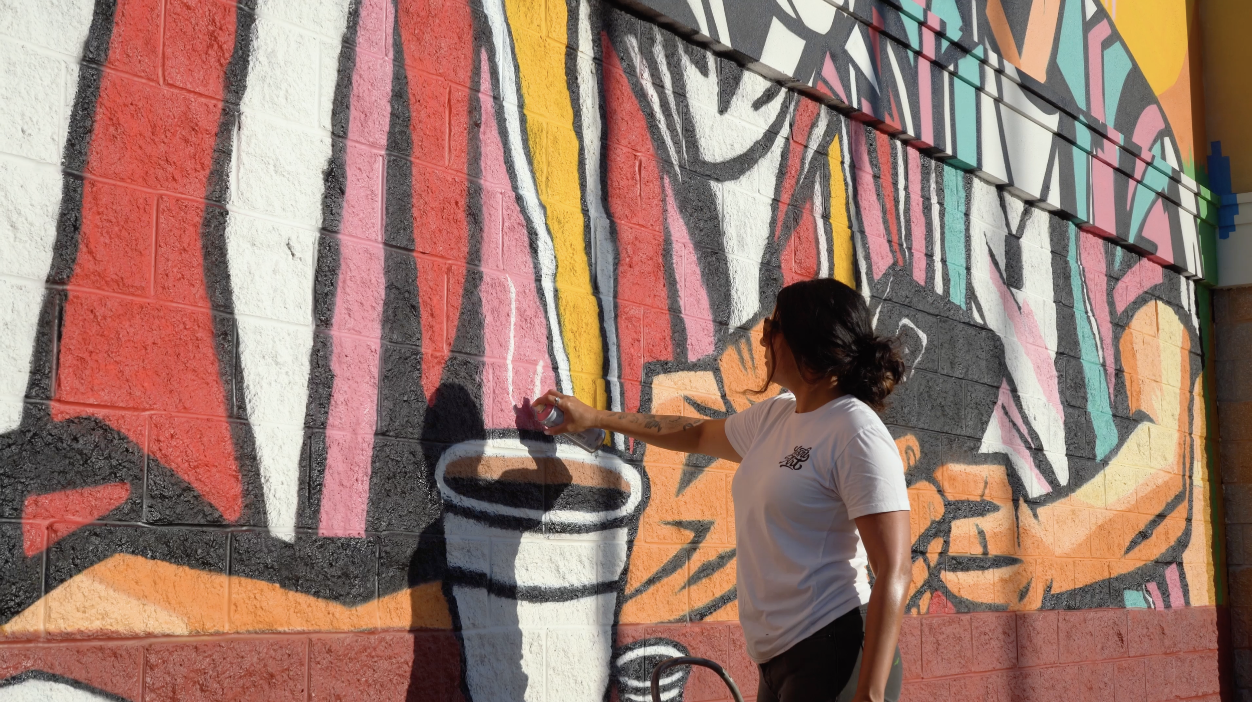 Verizon Hialeah Mural by Miss Lushy, Roc Sol, Dennis Perez and Project Roadmap Murals - Miami Mural Team, Hialeah Murals