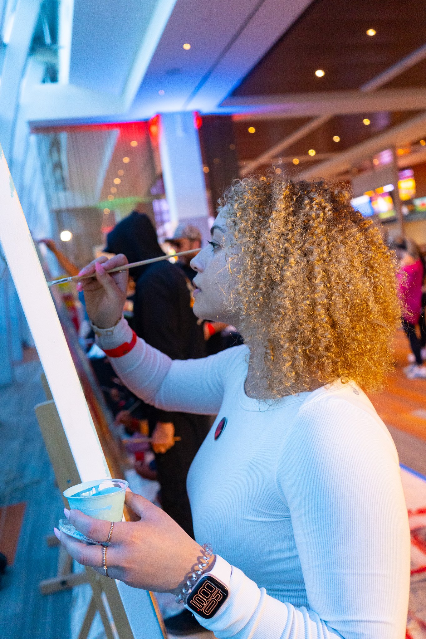 Paint by Numbers mural experience in Miami for the Super Bowl LIX Verizon FanFest Miami Dolphins by Roc Sol Project Roadmap Dee Perez Miss Lushy Miami muralist artist