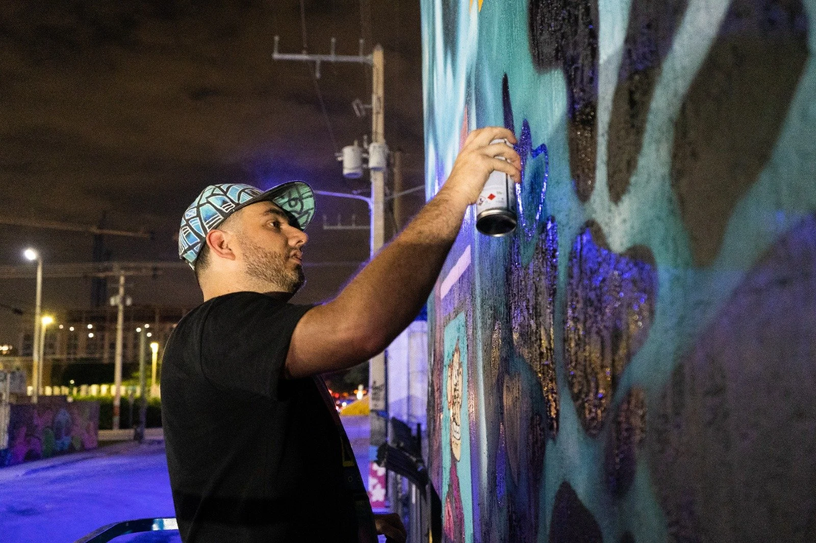 Otherblock Miami 2022 at Fun Dimension Mural in Wynwood by Roc Sol Swickie Dee Perez 