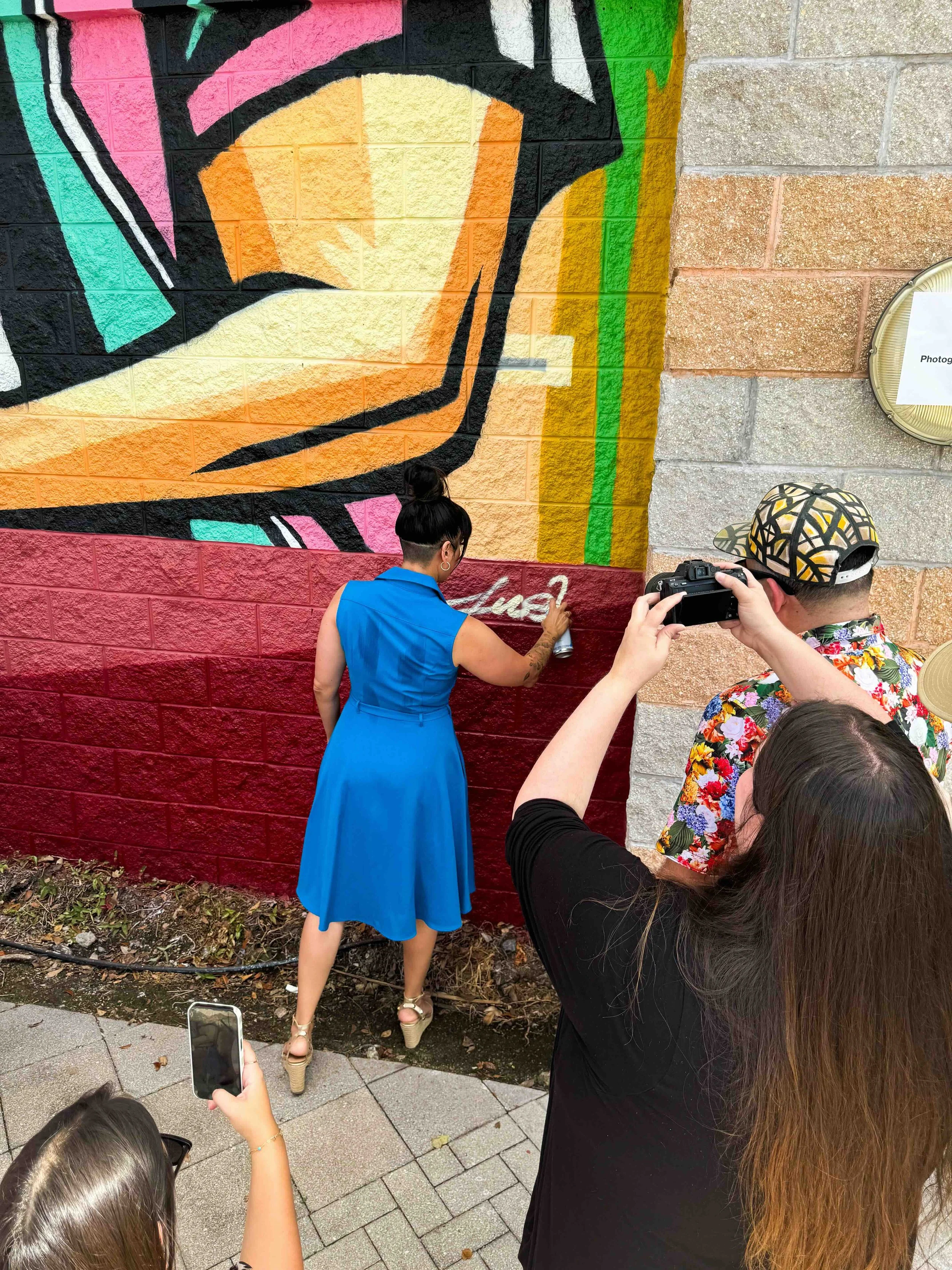 Verizon Hialeah Mural by Miss Lushy, Roc Sol, Dennis Perez and Project Roadmap Murals - Miami Mural Team, Hialeah Murals