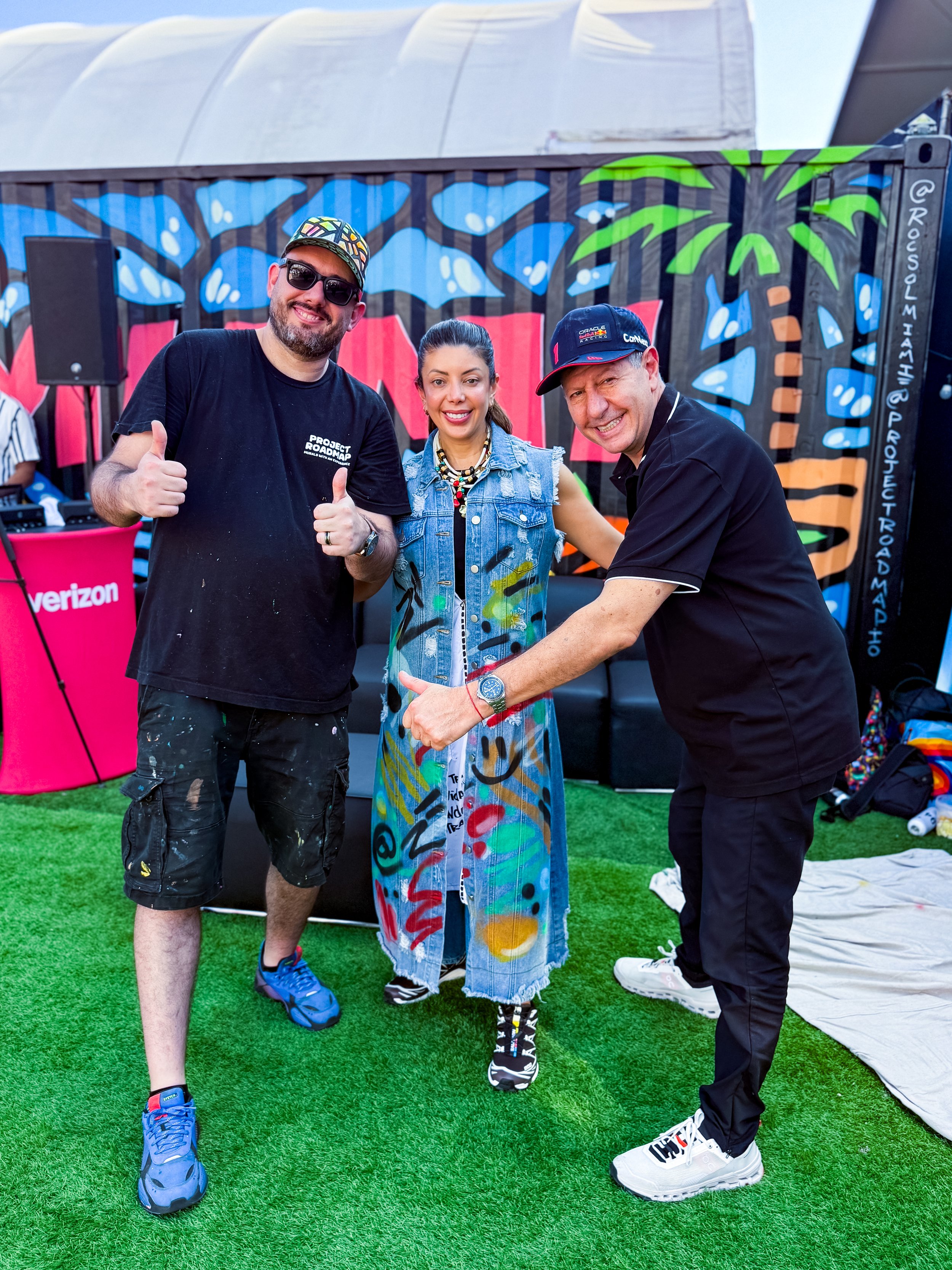 Hive Wynwood 2025 with Verizon, Roc Sol, Dee Perez, Miss Lushy and Project Roadmap Murals