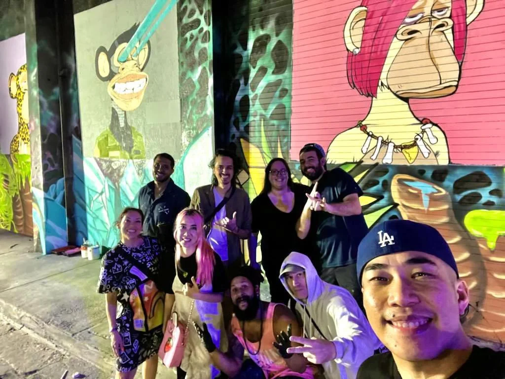 Otherblock Miami 2022 at Fun Dimension Mural in Wynwood by Roc Sol Swickie Dee Perez 