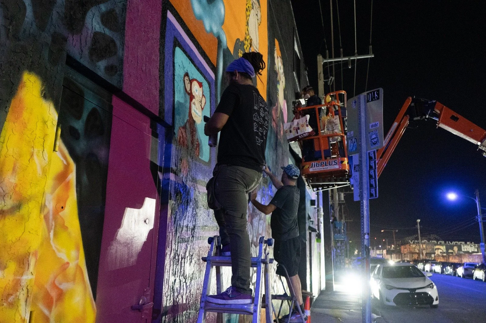 Otherblock Miami 2022 at Fun Dimension Mural in Wynwood by Roc Sol Swickie Dee Perez 