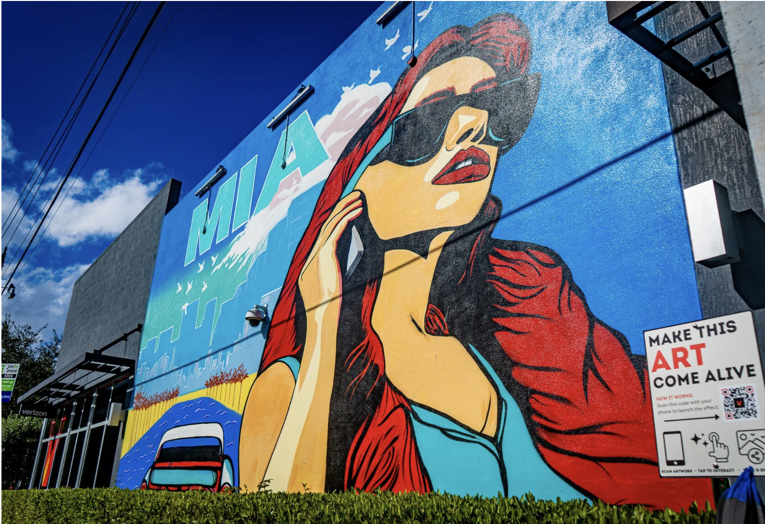 Verizon Wynwood Miami Mural by Project Roadmap Miami Mural Company