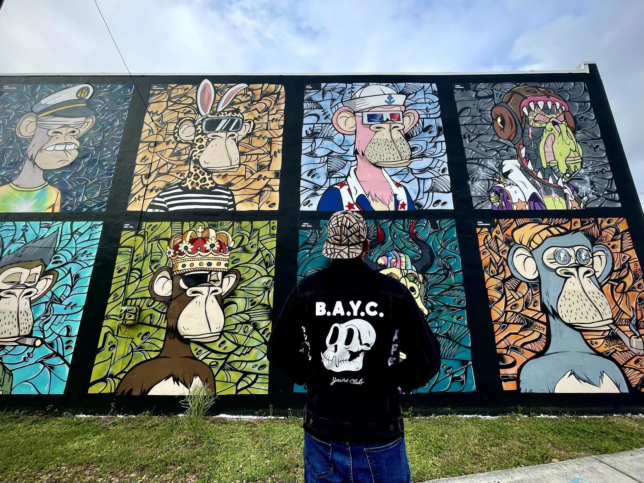 Bored Ape Wall of Fame Mural by Roc Sol and Project Roadmap - Murals by Project Roadmap