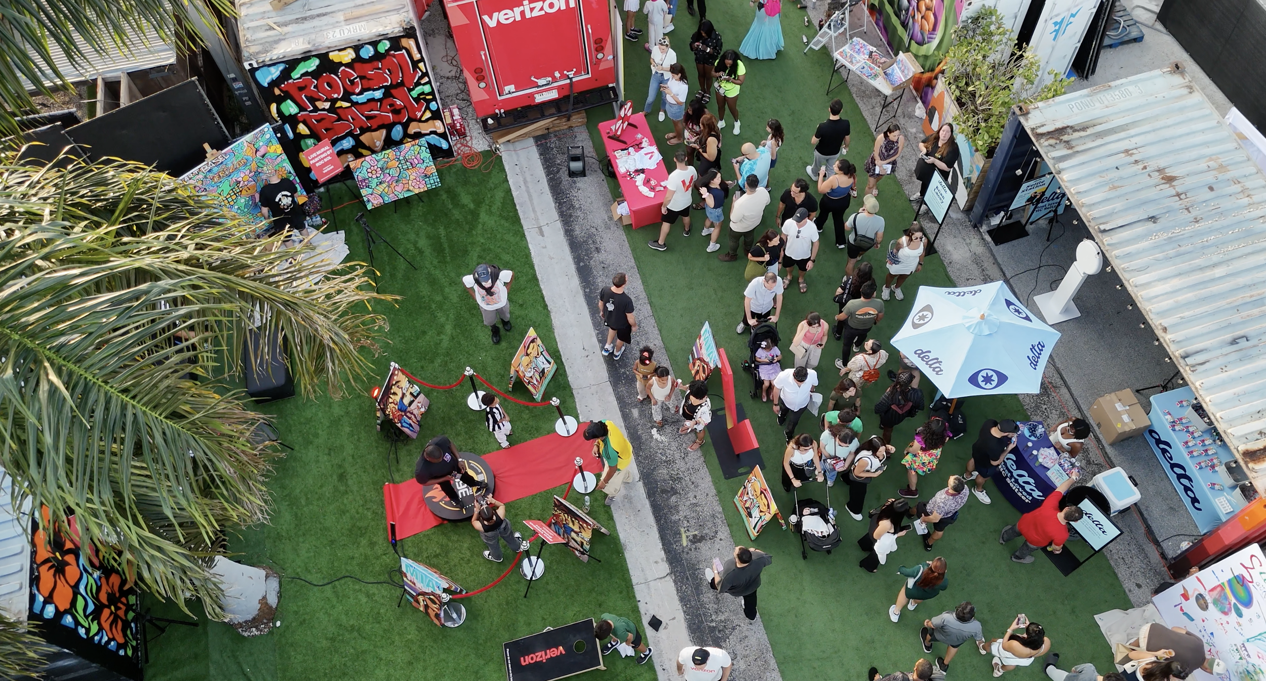 Hive Wynwood 2025 with Verizon, Roc Sol, and Project Roadmap Murals