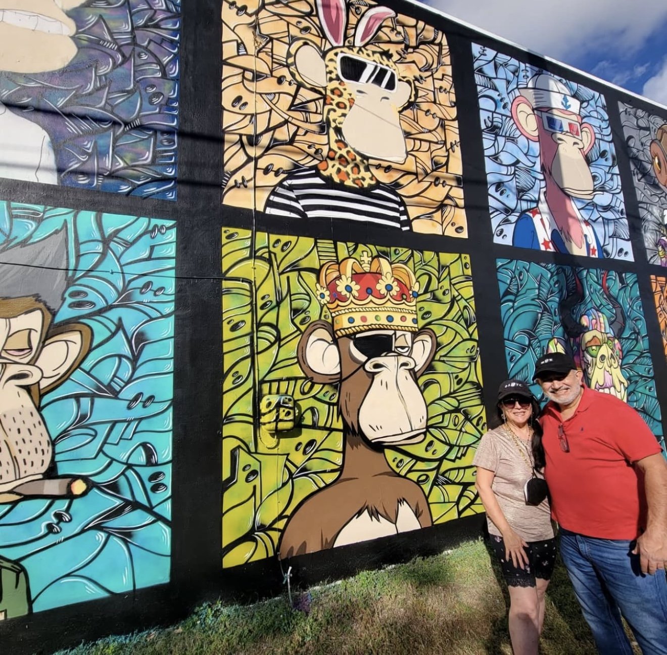 Bored Ape Wall of Fame Mural in Miami by Roc Sol Wynwood Allapattah - BAYC Mural in Miami