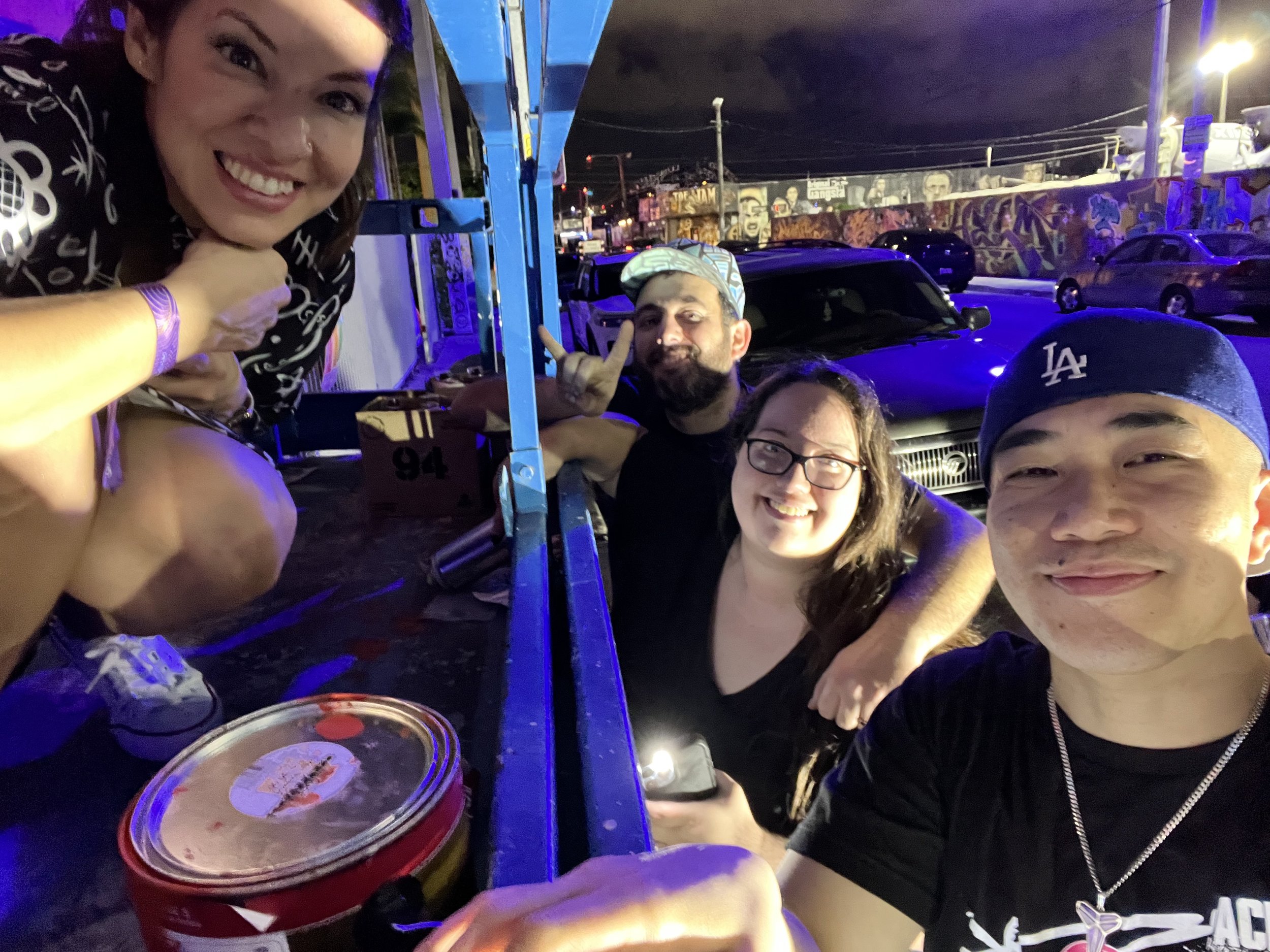 Otherblock Miami 2022 at Fun Dimension Mural in Wynwood by Roc Sol Swickie Dee Perez 