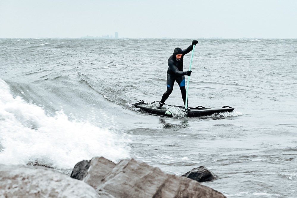 Surfing Lake Erie 
