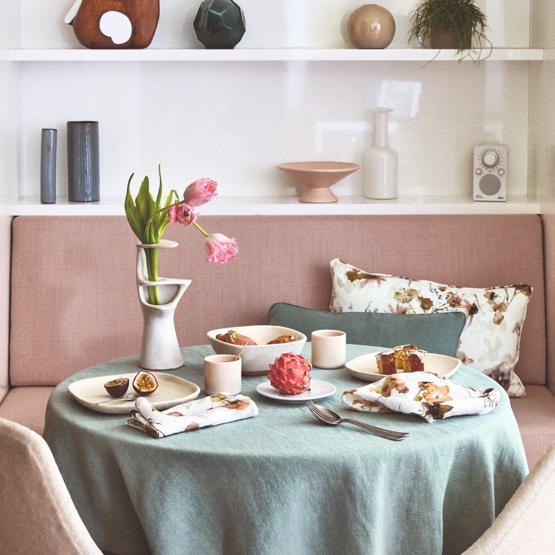 Colors bring joy and comfort: Mimosa Yellow, Mint Green, Fig Pink all conjure up softness and lightness.  The Maison-Jardin Collection @etamineparis @zimmerandrohde_us, designed by @elodie.deletoille, is an ode to the beauty found in nature.

Feature