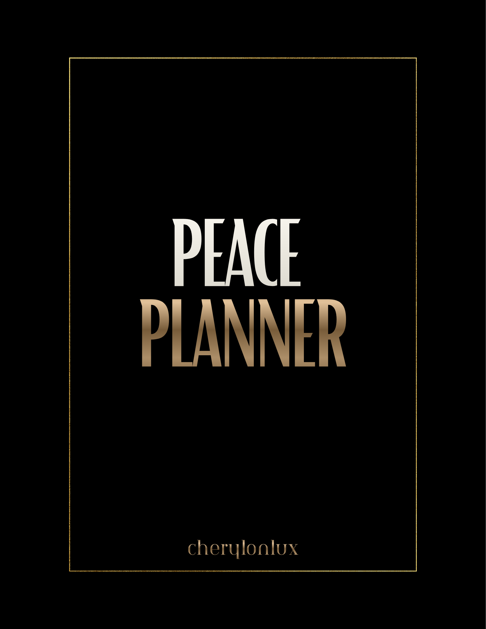 The PEACE Planner (Digital Undated)