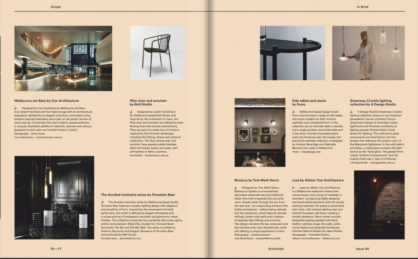 Artichoke Magazine– In Brief