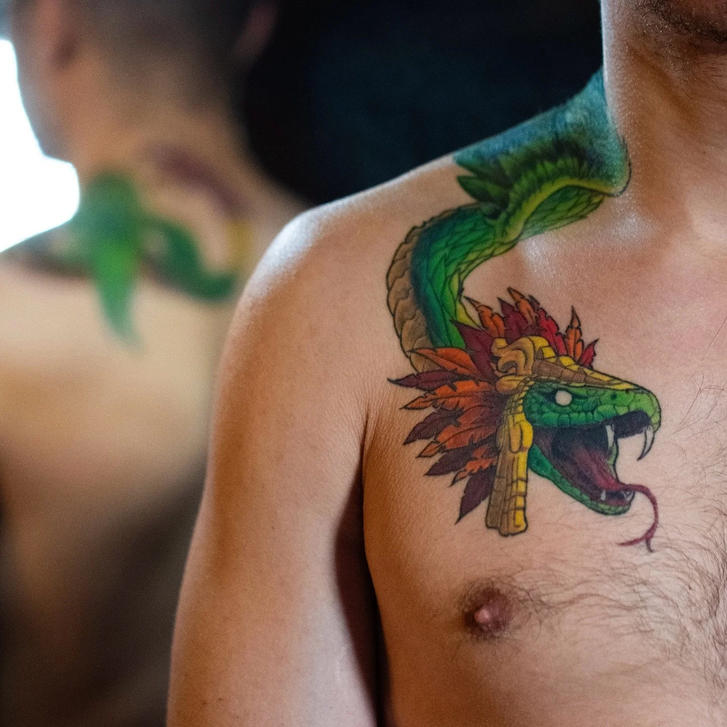 Been quiet on here&hellip; not &lsquo;cause I disappeared, just been deep in the work. Creating, healing, growing.

Here&rsquo;s a project that I wrapped up recently. Stay tuned for more.

#tattoo #tattooartist #quetzalcoatl #chicagotattooartist #chi