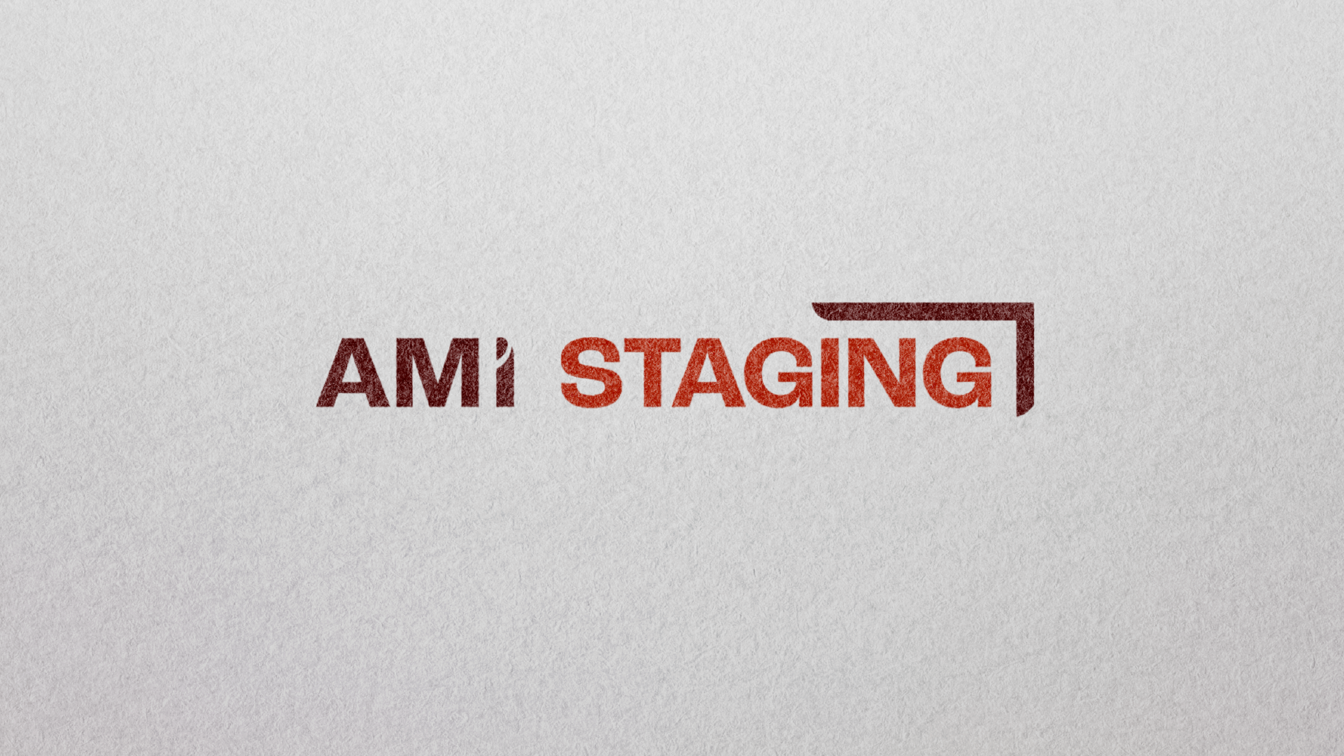 AMI Staging logo design — real estate staging brand identity by Offset Marketing