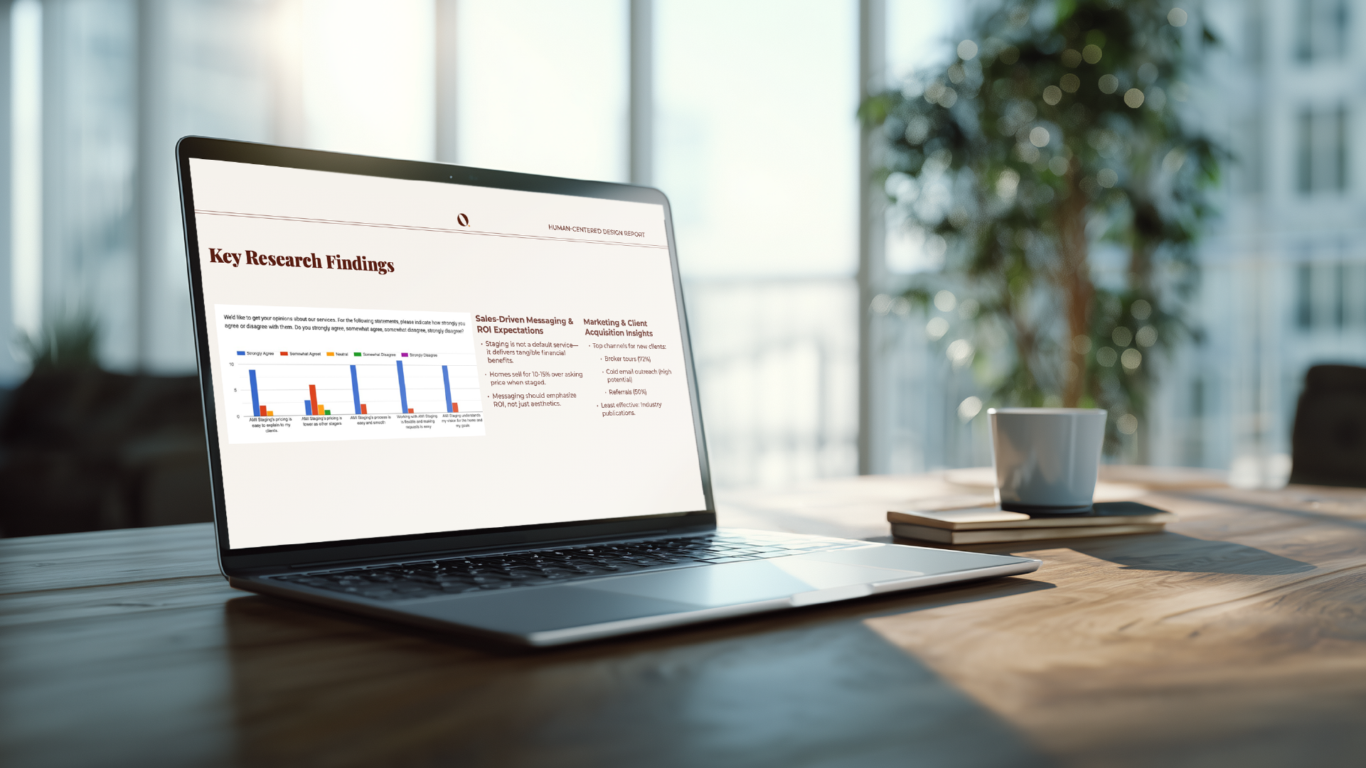 AMI Staging custom website design — real estate staging company site by Offset Marketing