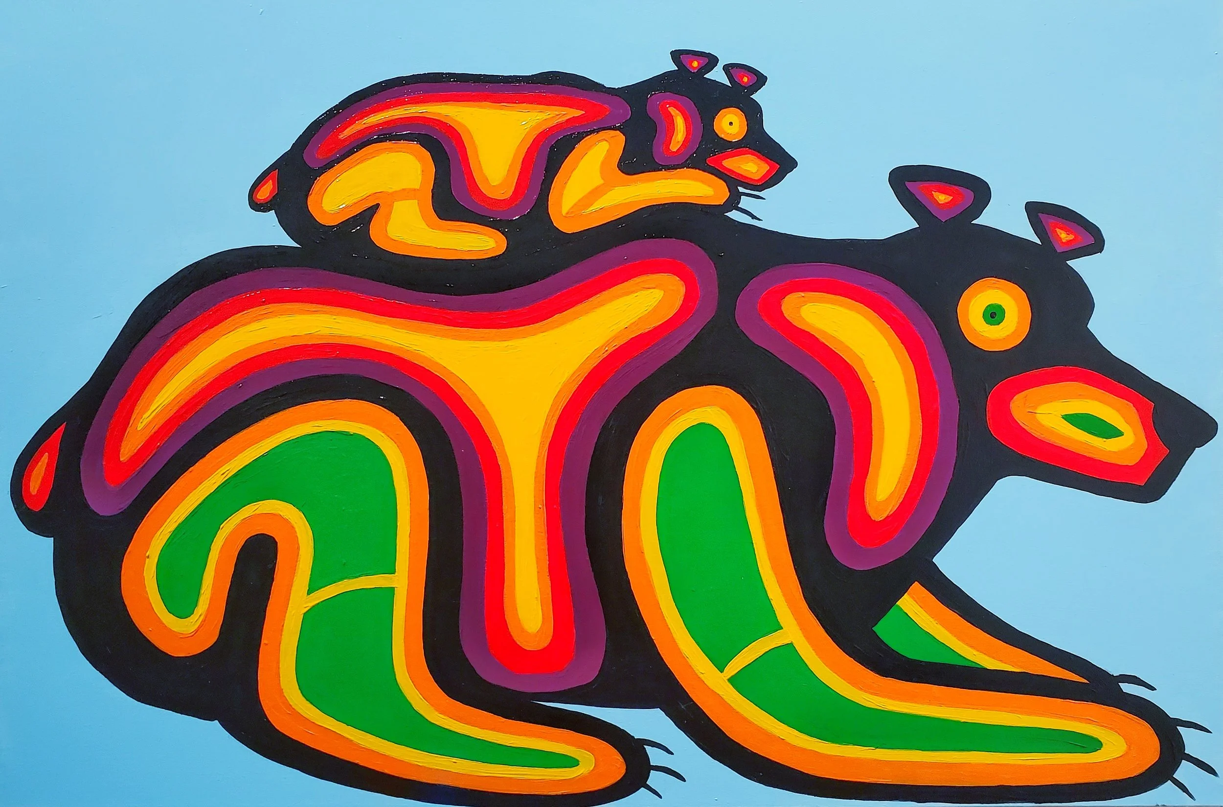 "Mother Bear" acrylic, 2022 - SOLD