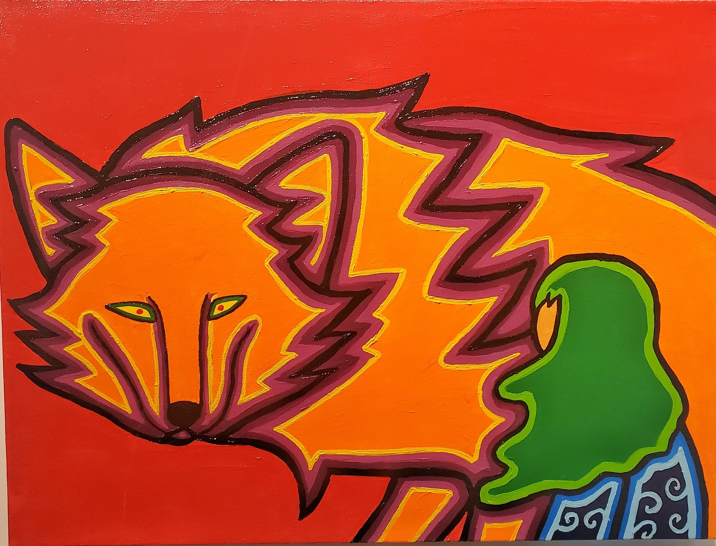 "Vision Bringer" acrylic, 2022 - SOLD