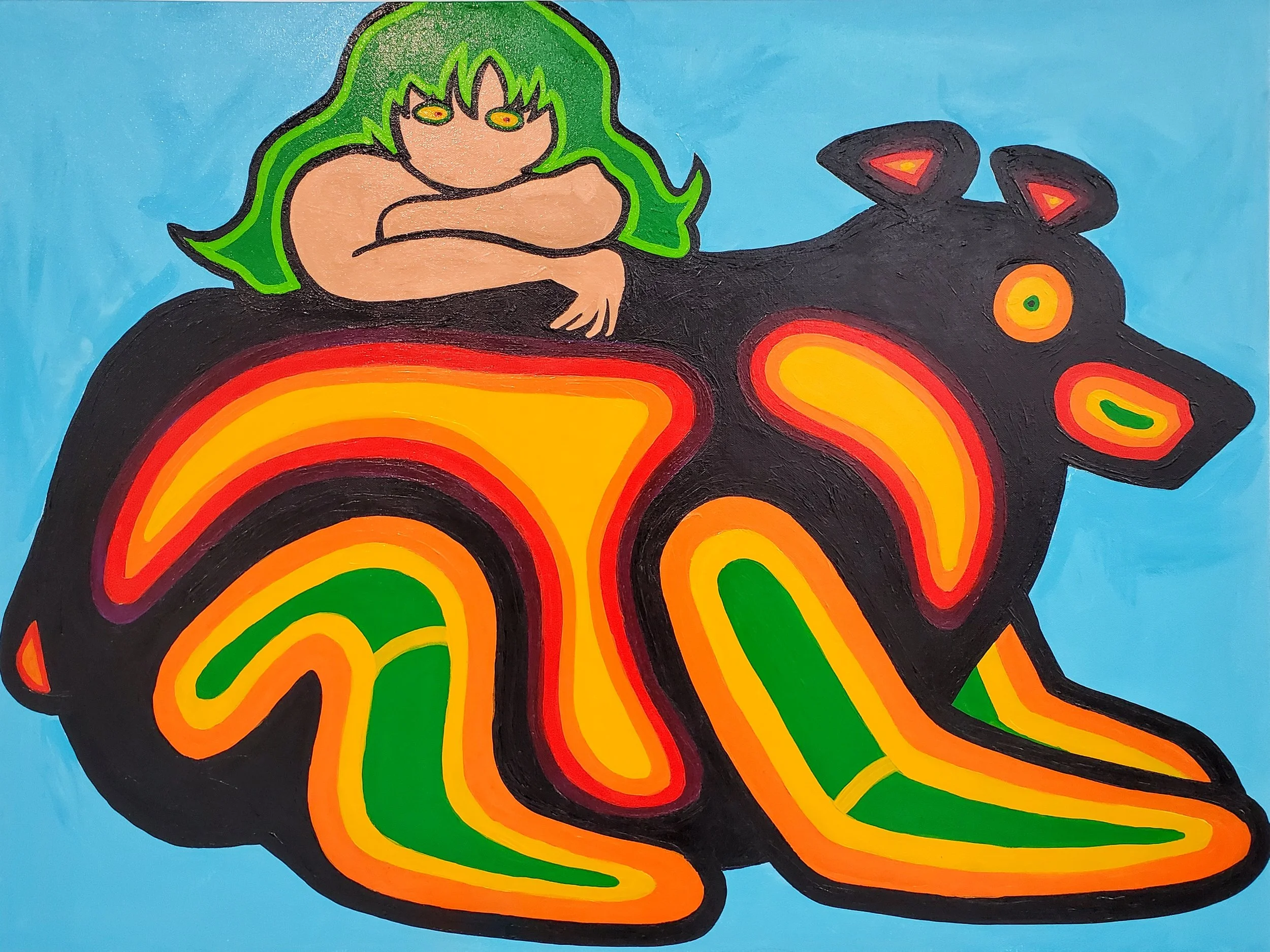 "Comfort" acrylic, 2022 - SOLD