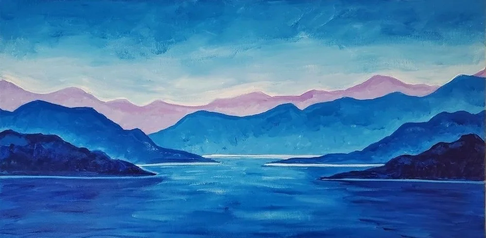 "Howe Sound" acrylic, 2021 - SOLD