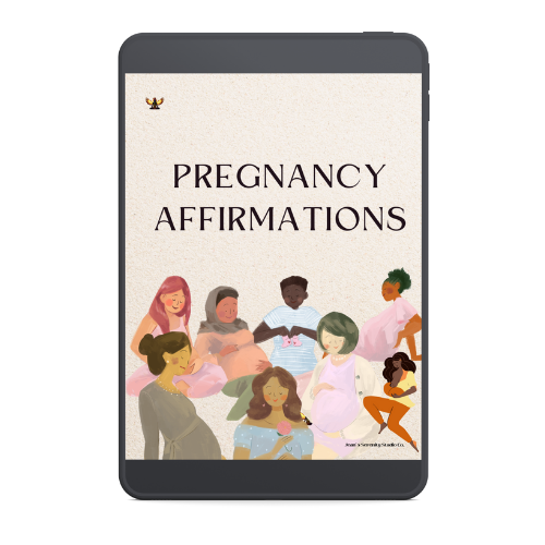 🌿 Mini Pregnancy Affirmation Journal – Digital Download