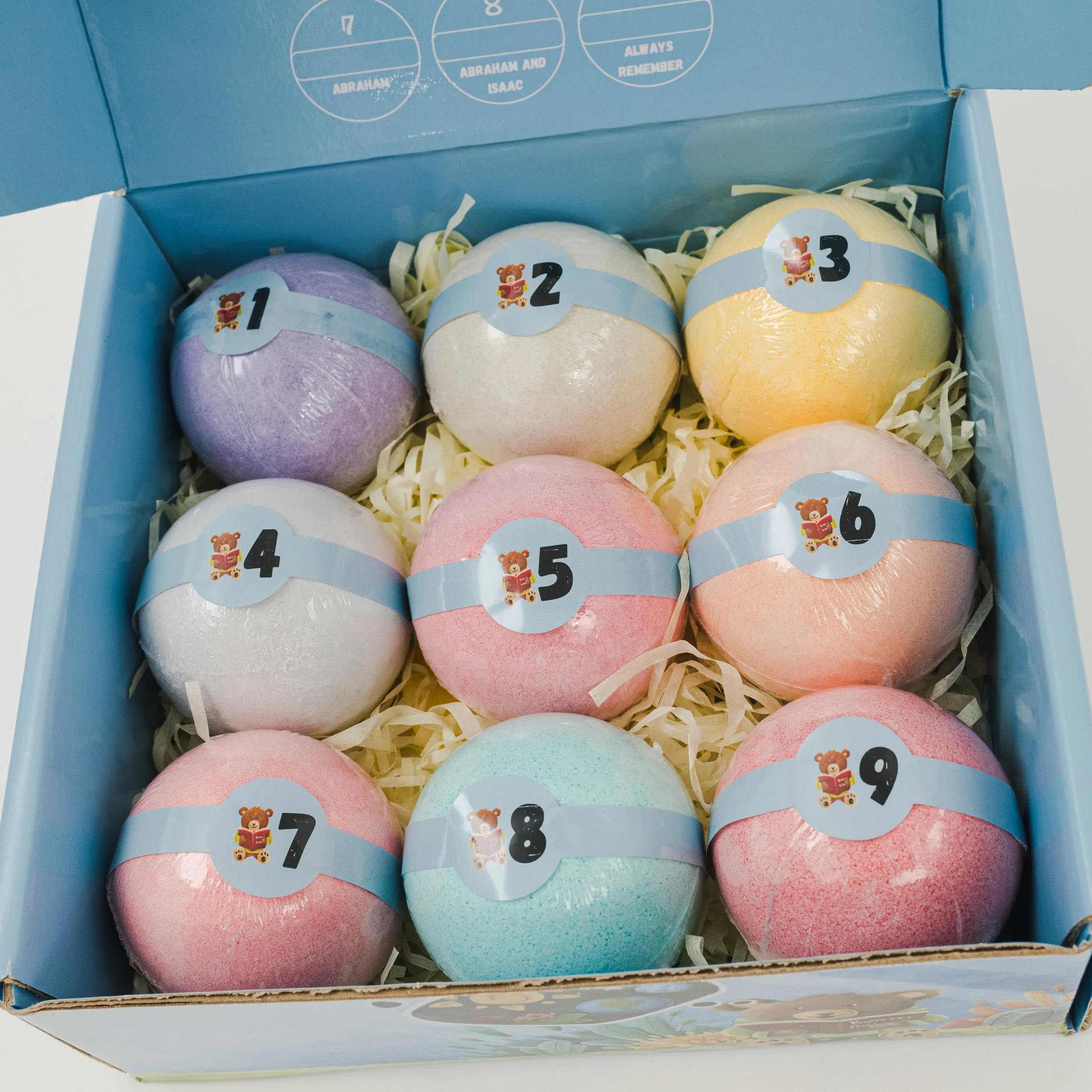 Bibbelbubs - Bath Bombs for Kids with Toy and Bible Story