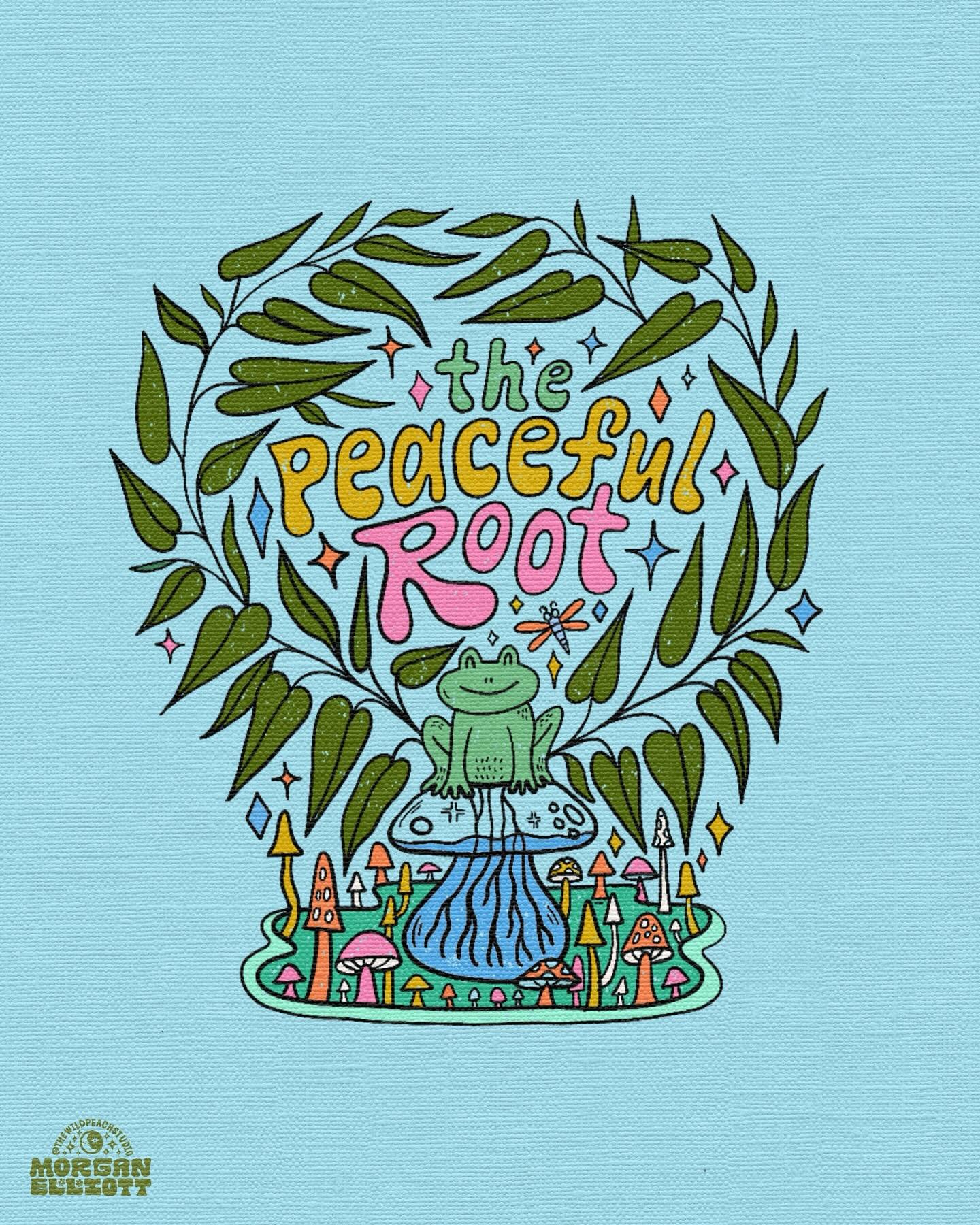 Logo Illustration I did for my good friend&rsquo;s new plant cutting business @thepeacefulroot 🌿🌱Check out her booth every Saturday starting at 8 a.m, at the Bonner Springs Farmers market, located at Centennial Park in Bonner Springs, KS. Booth 15 
