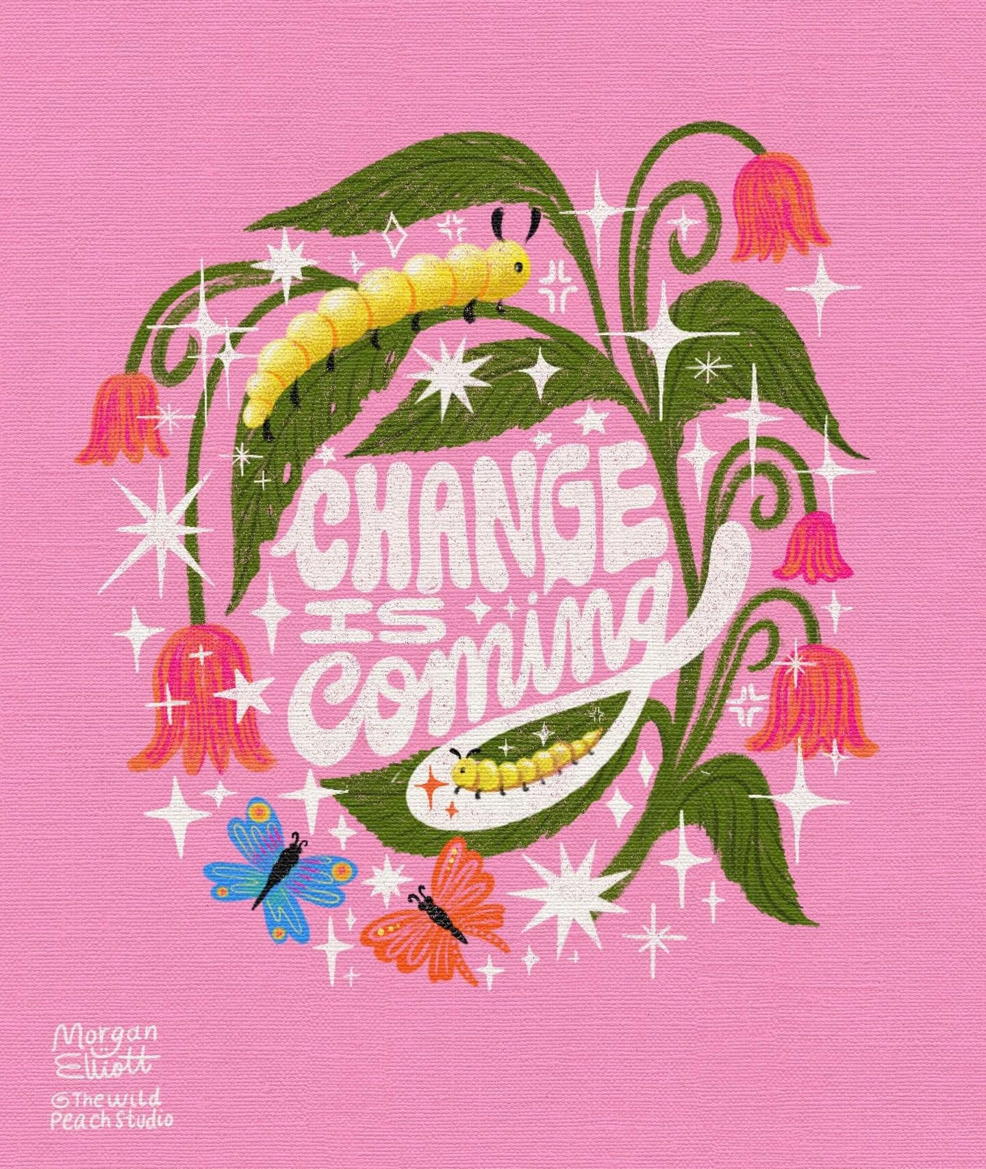 Change is coming 🦋🐛 Prompt is Bugs &amp; Slugs for #campcreate2025 hosted with my friends @heyalissandra, @roymeister, @jag.ink, @bee_creates, @daysfullof 🌸 #yougotthis #changeiscoming #changeisinevitable #growingeveryday

Also Happy Juneteenth 🫶