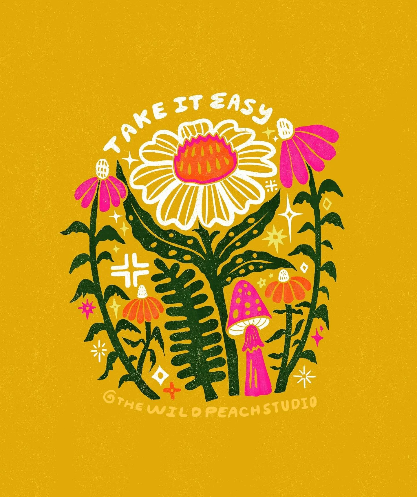 Take it easy friends 🫶💕 Hope you have a happy &amp; relaxing weekend. ✨ #weekendvibes✌️ #happyfriday #floralartwork #takeiteasy