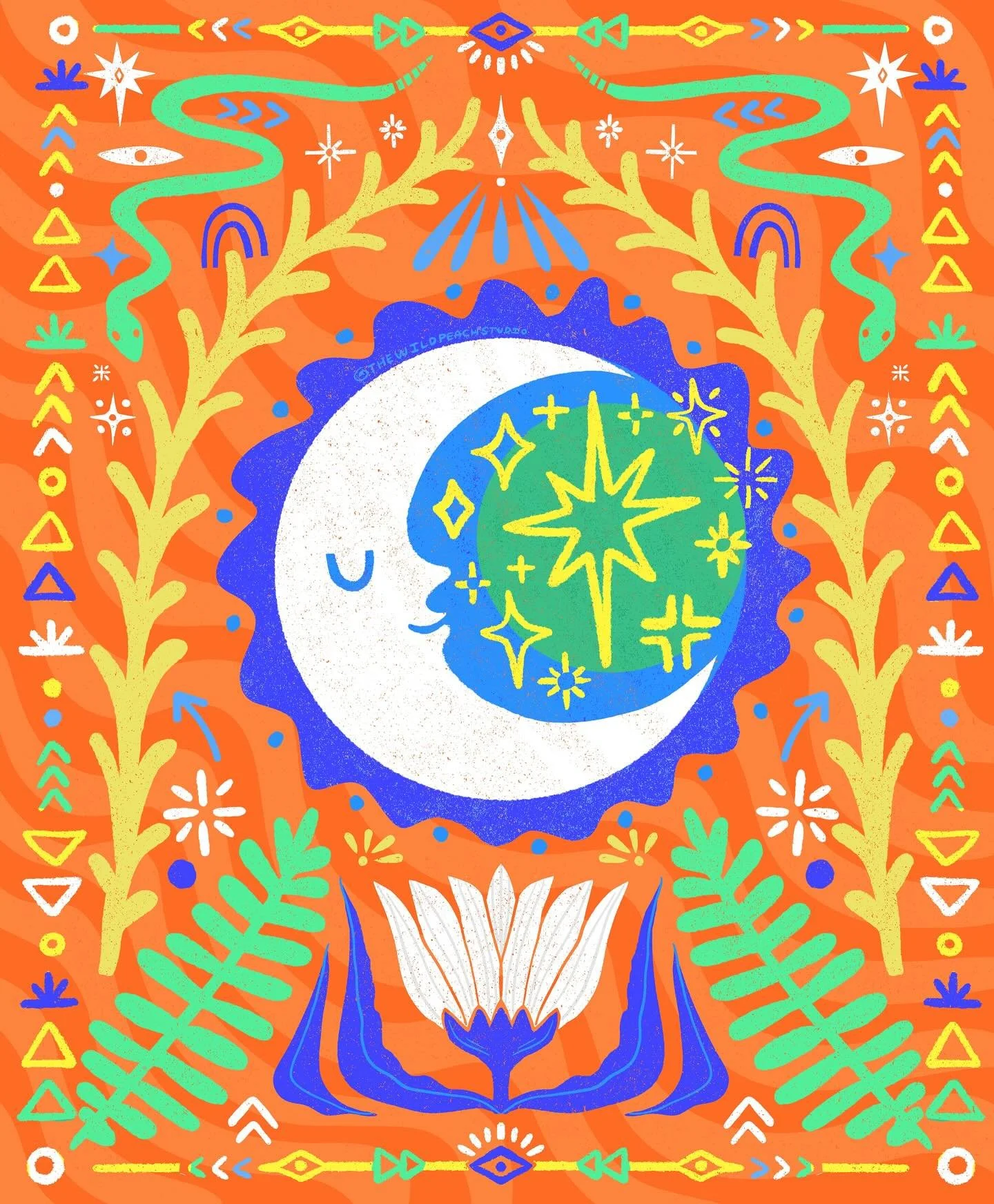 Moon Magic doodle 🌜✨ Goodnight friends 🫶 #moonandstars #moonart #magicmoon #goodnightmoon