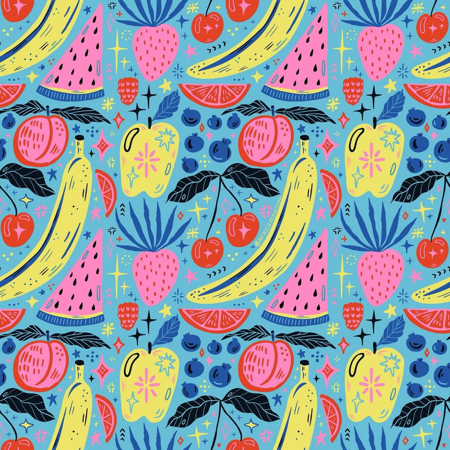 Snack pattern for #thepatternchallengebymel @melanie.johnsson 🍒🍑🍎