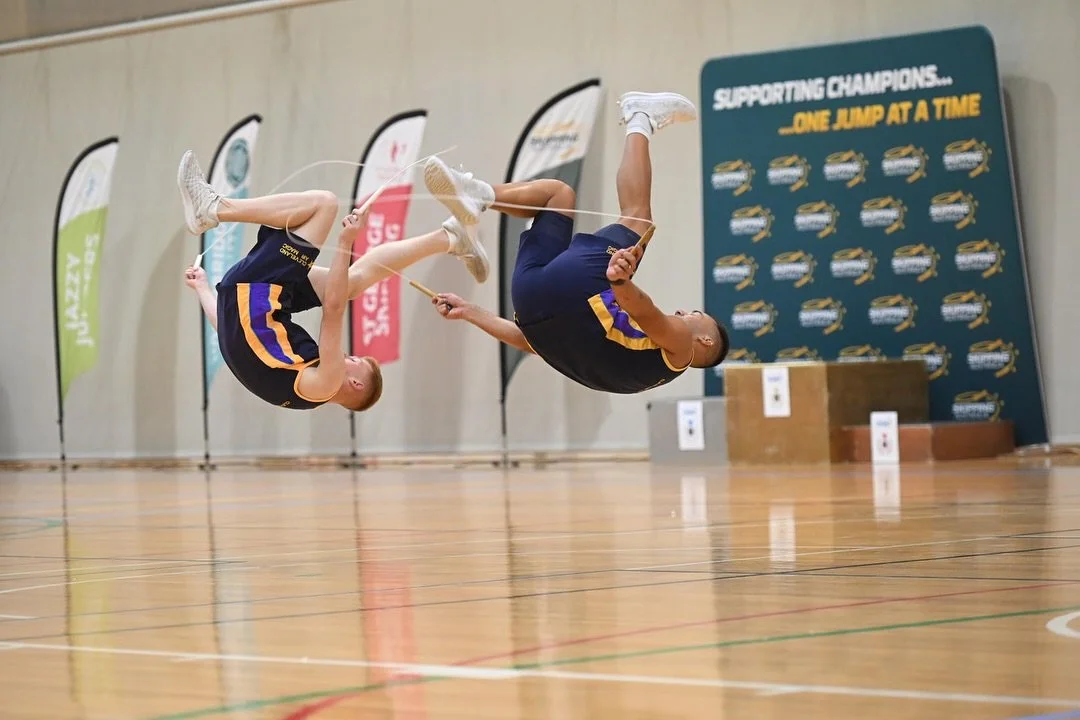 What a fun weekend away with @private_jumping_dynamite 
🥇🥇🥇🥇🥇🥇🥇🥇🥈🥈
Bring on the next few weeks of training. Next stop… Nationals 💪✈️
#comps #gold #jumprope #skipping #cardio #crossfit #strength #flips #teammate