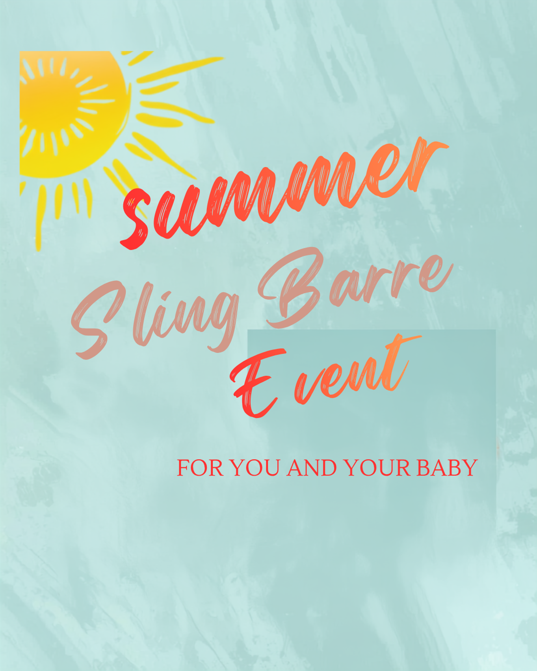 Summer Sling Barre Event