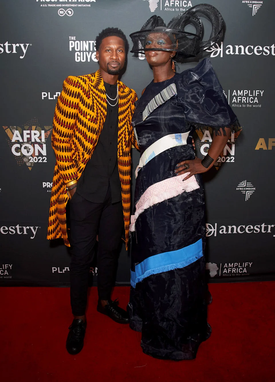 Caroline Wanga with Lanny Smith at Africon in Los Angeles