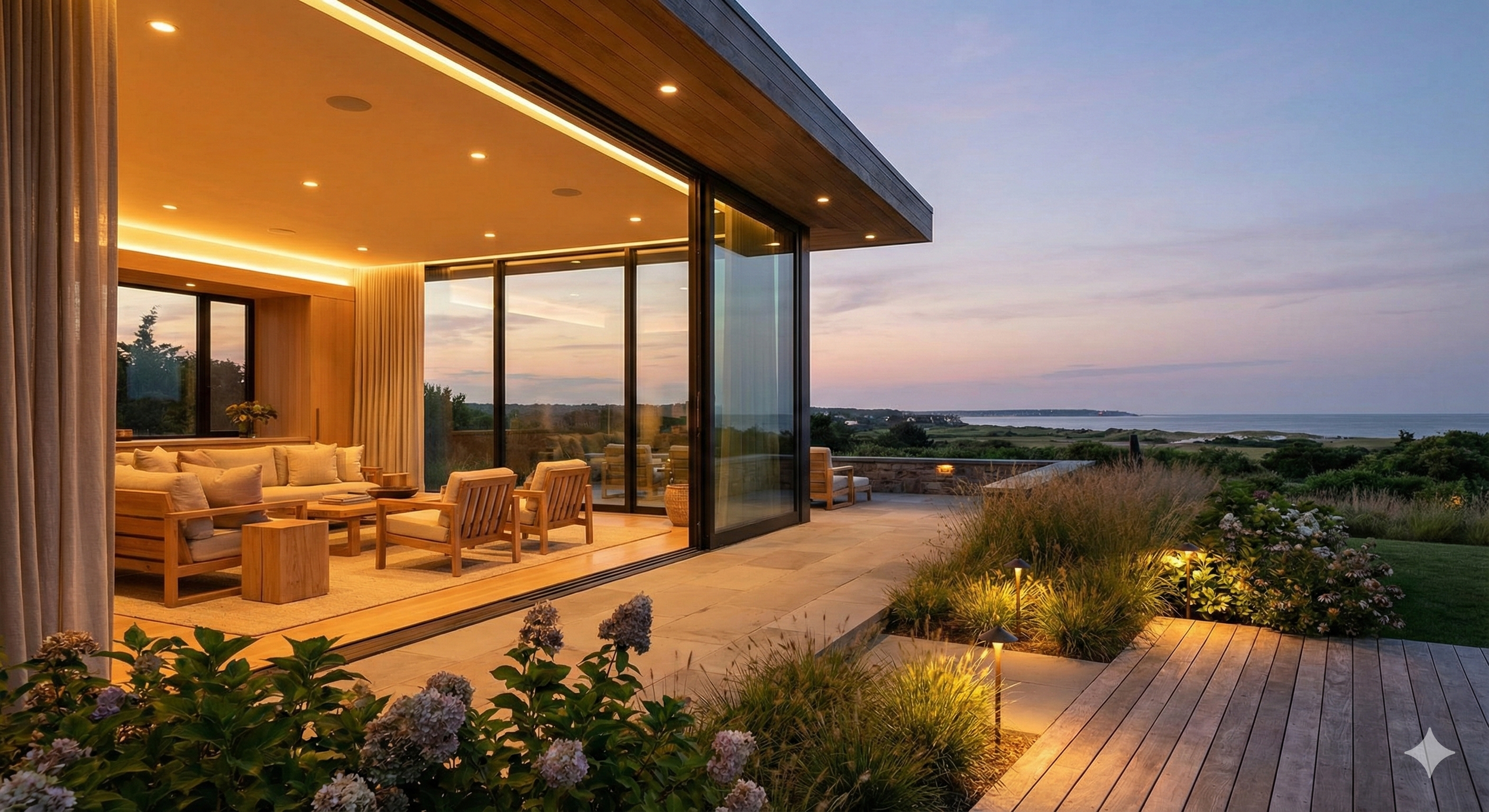 Lutron’s Native Bridge Between Indoors &amp; Outdoors — Luxury Lighting for Hamptons + NYC