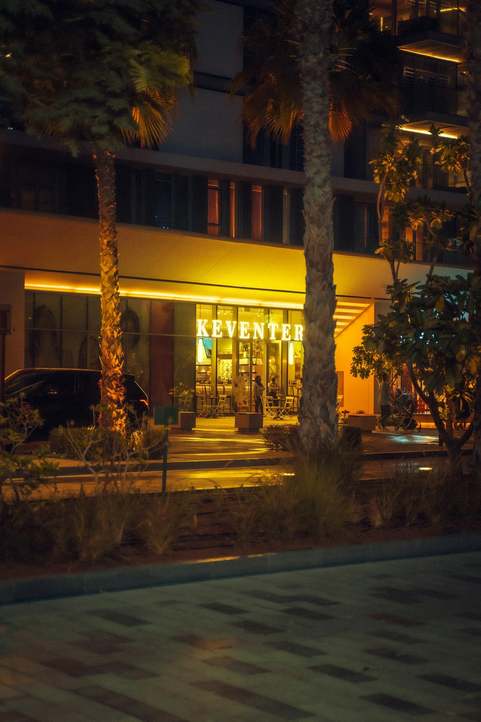 luxury hotel exterior lighting