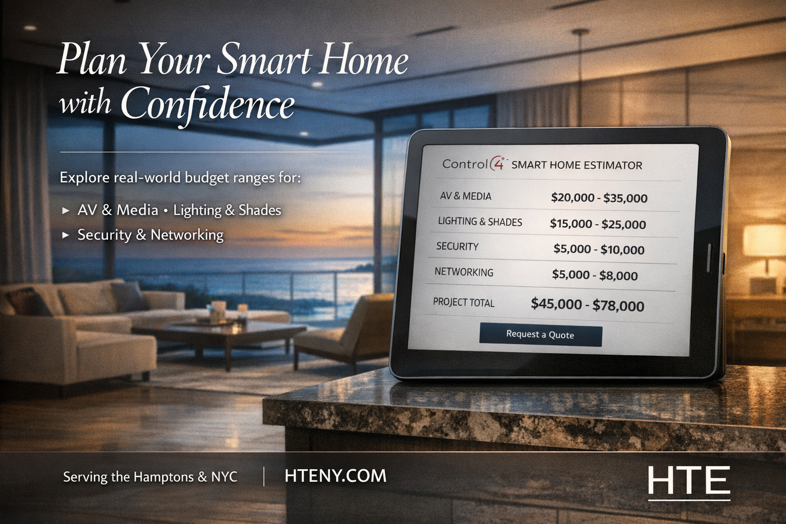 Control4 project estimator