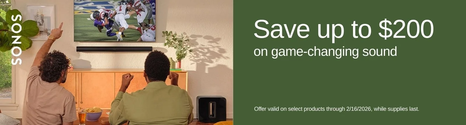 Big Game Sonos promo
