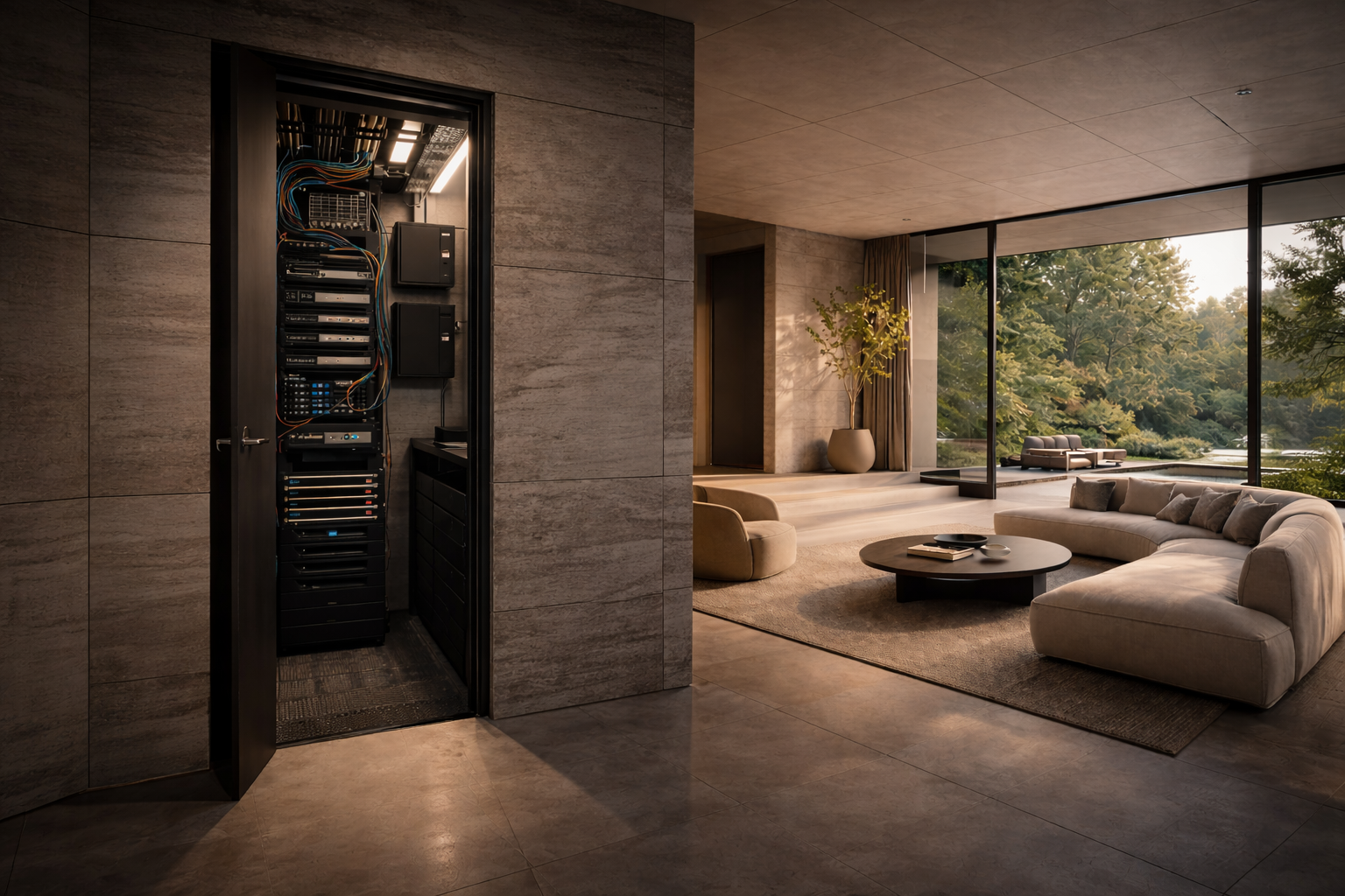 luxury home technology systems there but invisible