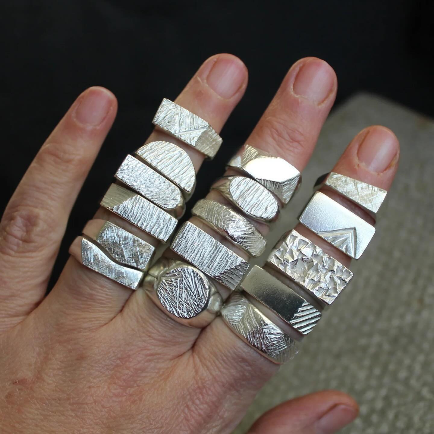 /// BETON BRUT RINGS - SECOND EDITION /// Listed over on the website (l link in bio), each ring in this collection is completely unique and one of a kind, inspired by my love of concrete and Brutalist architecture.

A common theme runs through this c