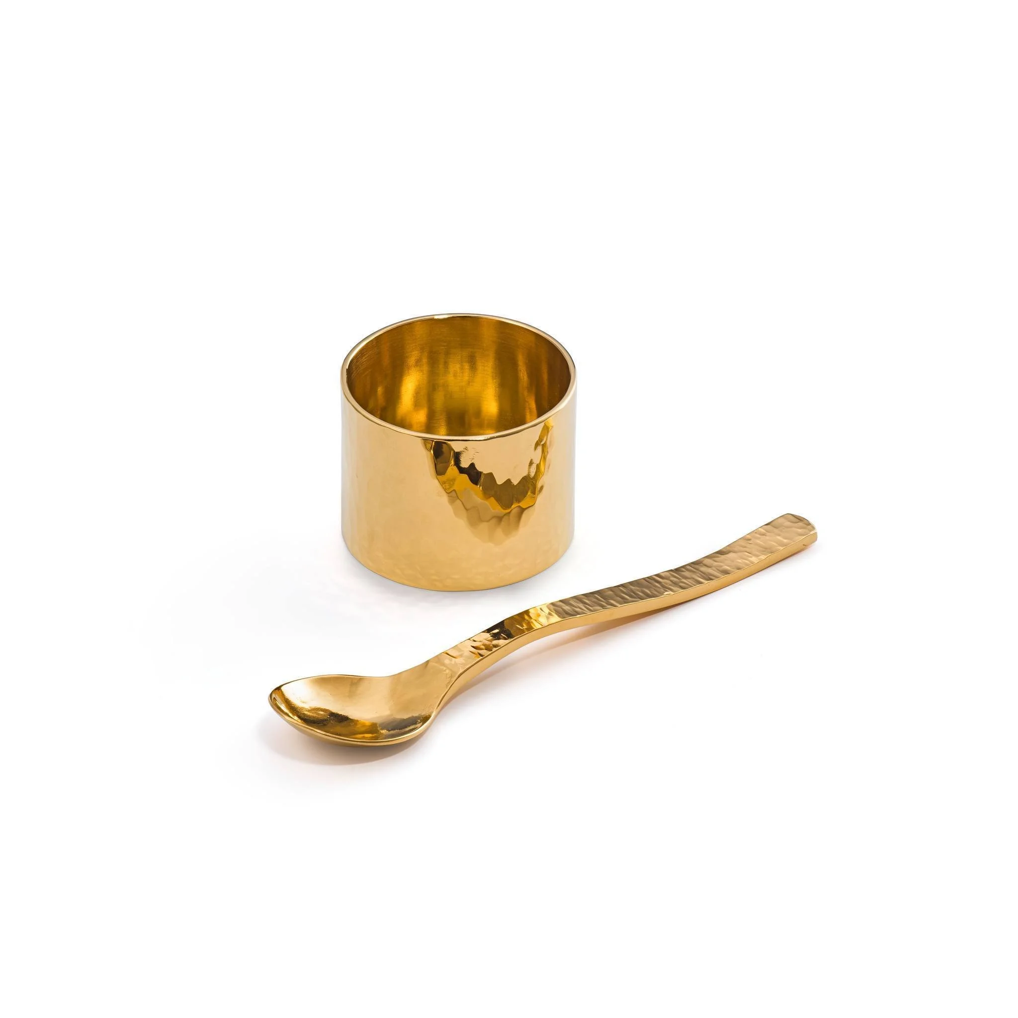 /// HAND MADE GOLD PLATED SILVER EGG CUP AND SPOON ///

Is there anything better than a dippy egg with soldiers? Why yes, yes there is. Eating it from a gold plated silver egg cup, and with a gold plated silver spoon. 

This beautifully tactile egg c
