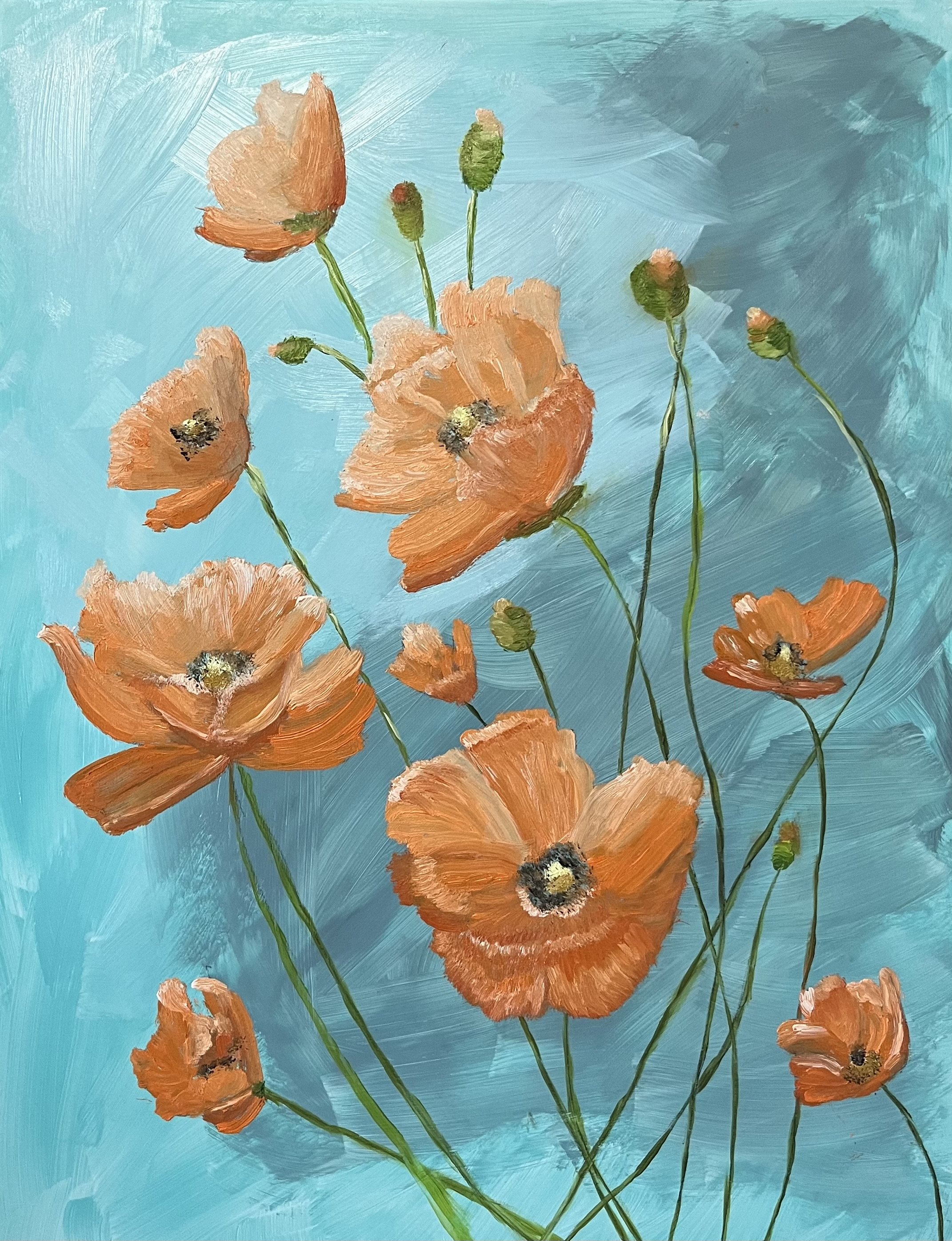 Oil on 11x14 wood panel