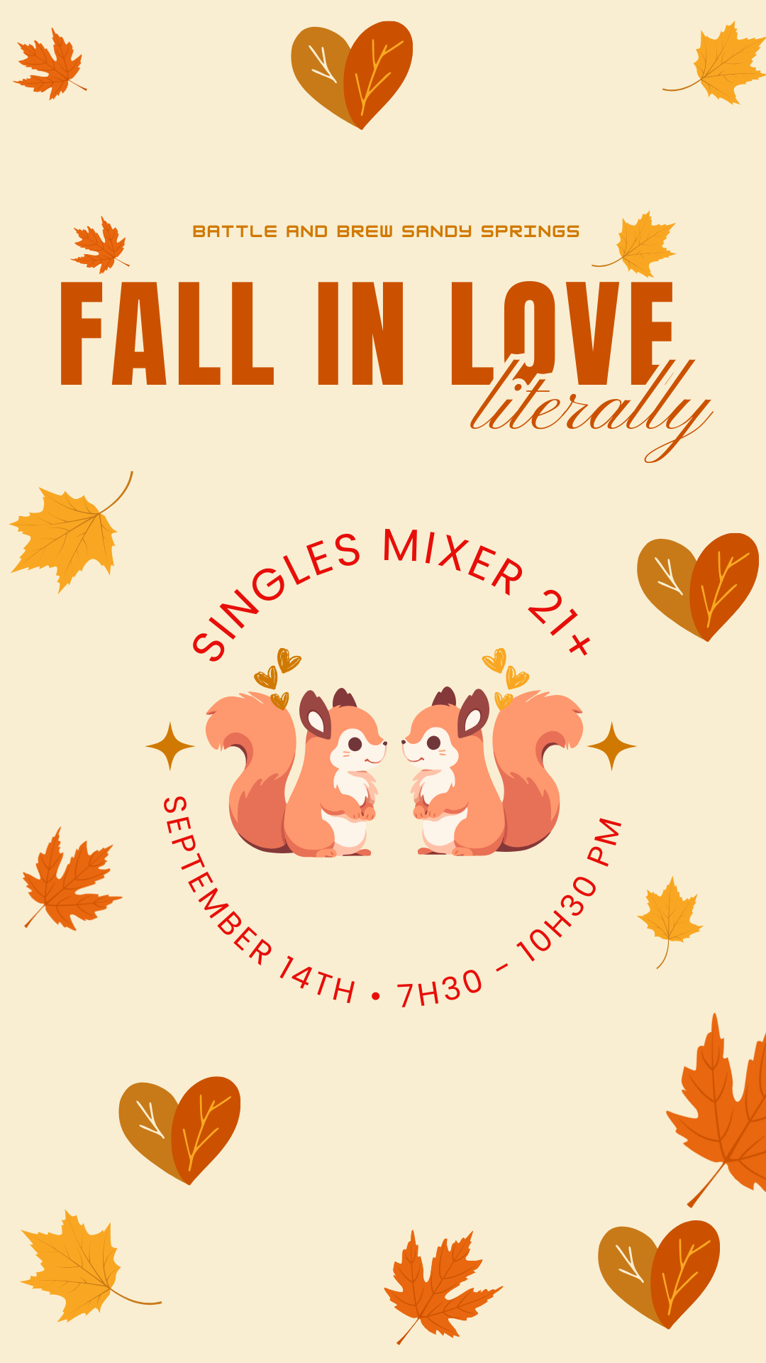 Fall in Love (Literally) – Singles Mixer 21+🍁❤️