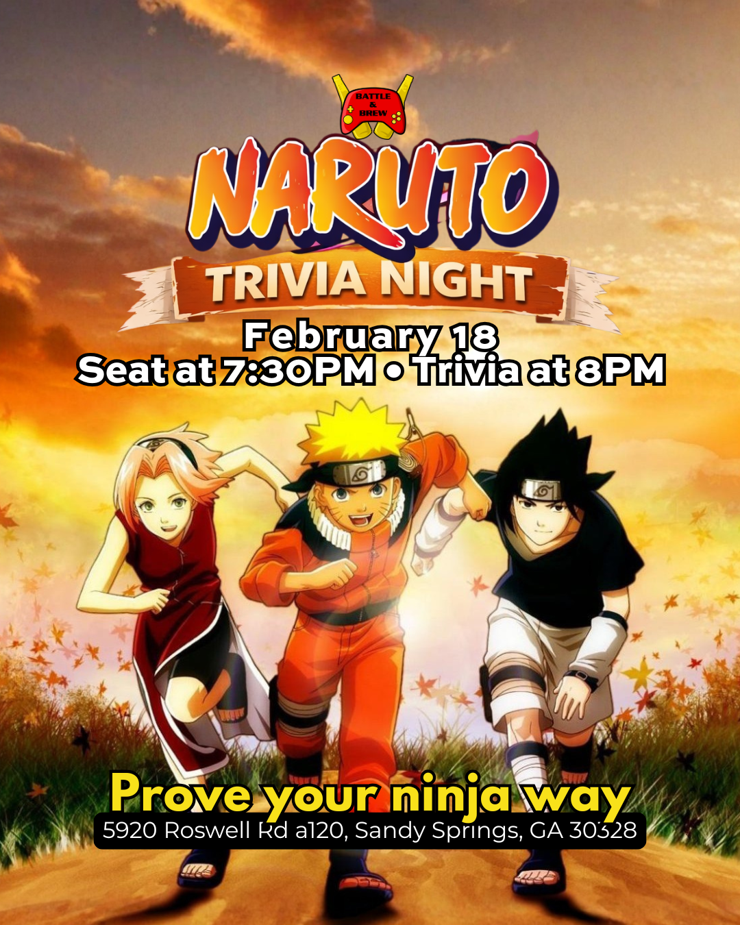 🍥🔥 Naruto Trivia Night 🔥🍥 