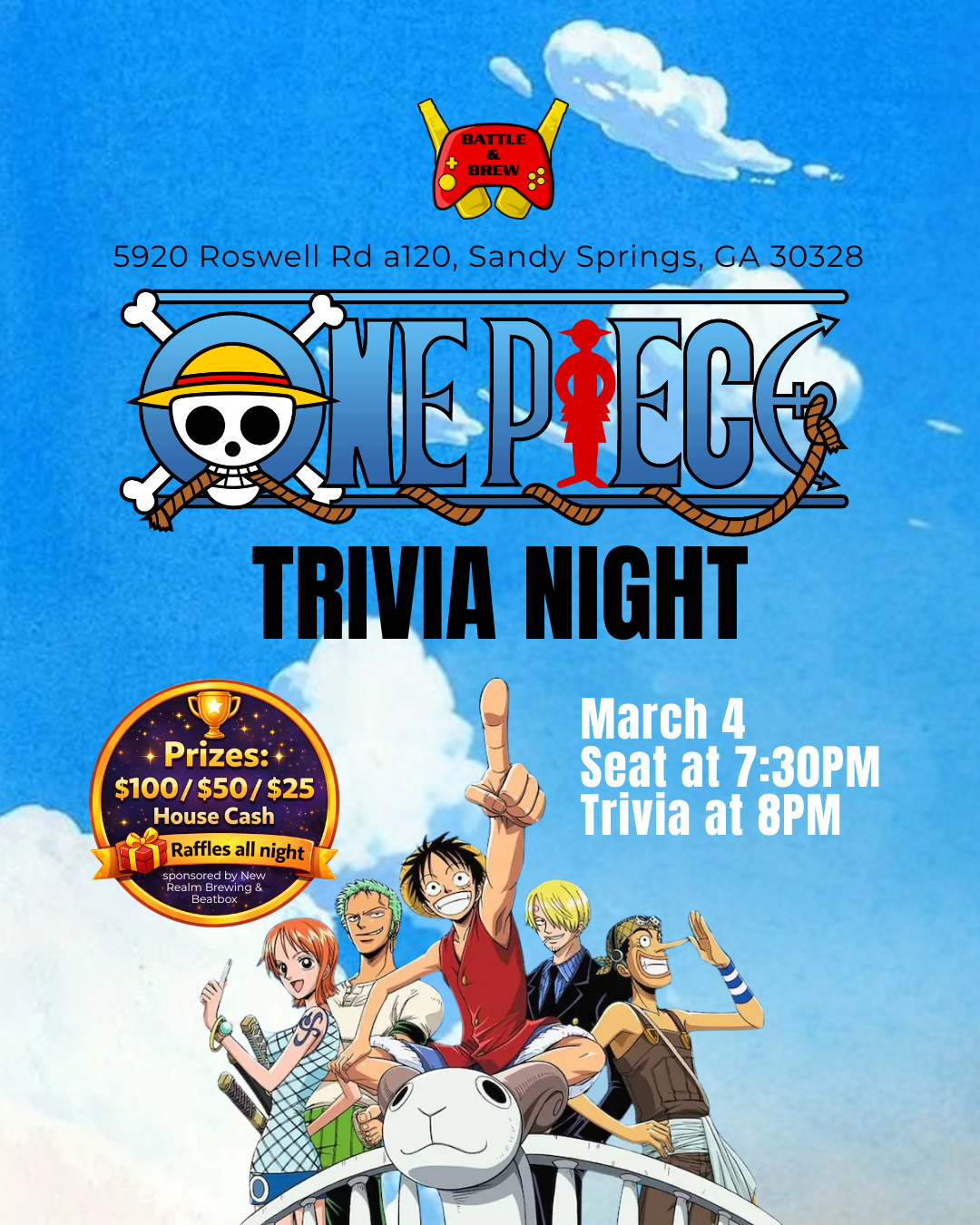 🏴‍☠️⚔️ One Piece Trivia Night - A Grand Line Quest ⚔️🏴‍☠️