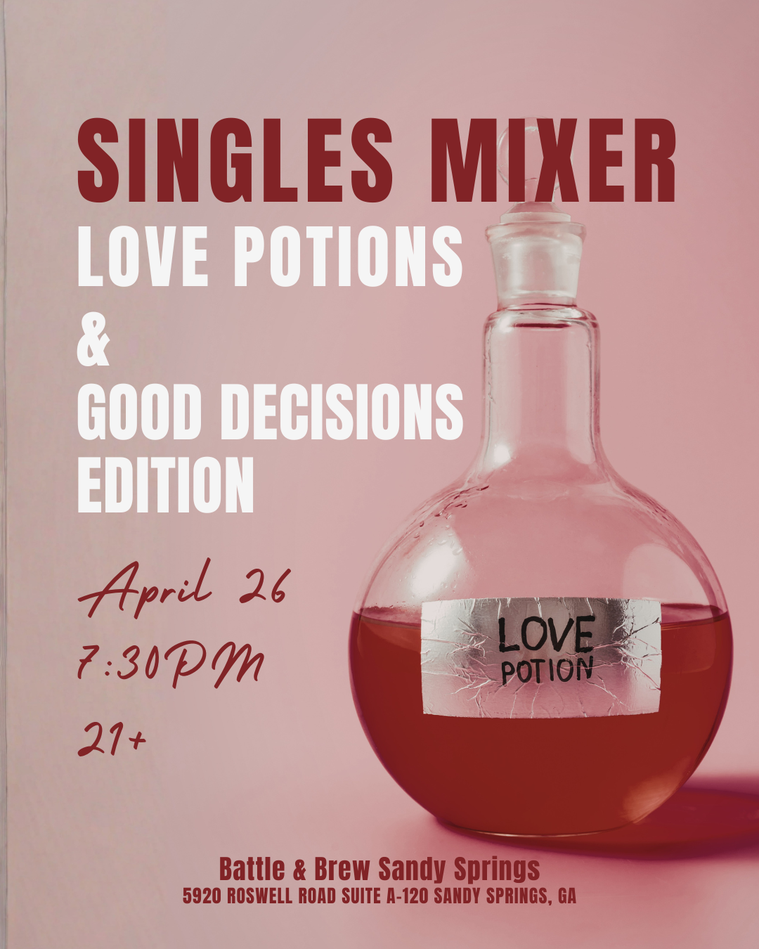💘✨ Singles Mixer: Love Potions & Good Decisions Edition ✨💘