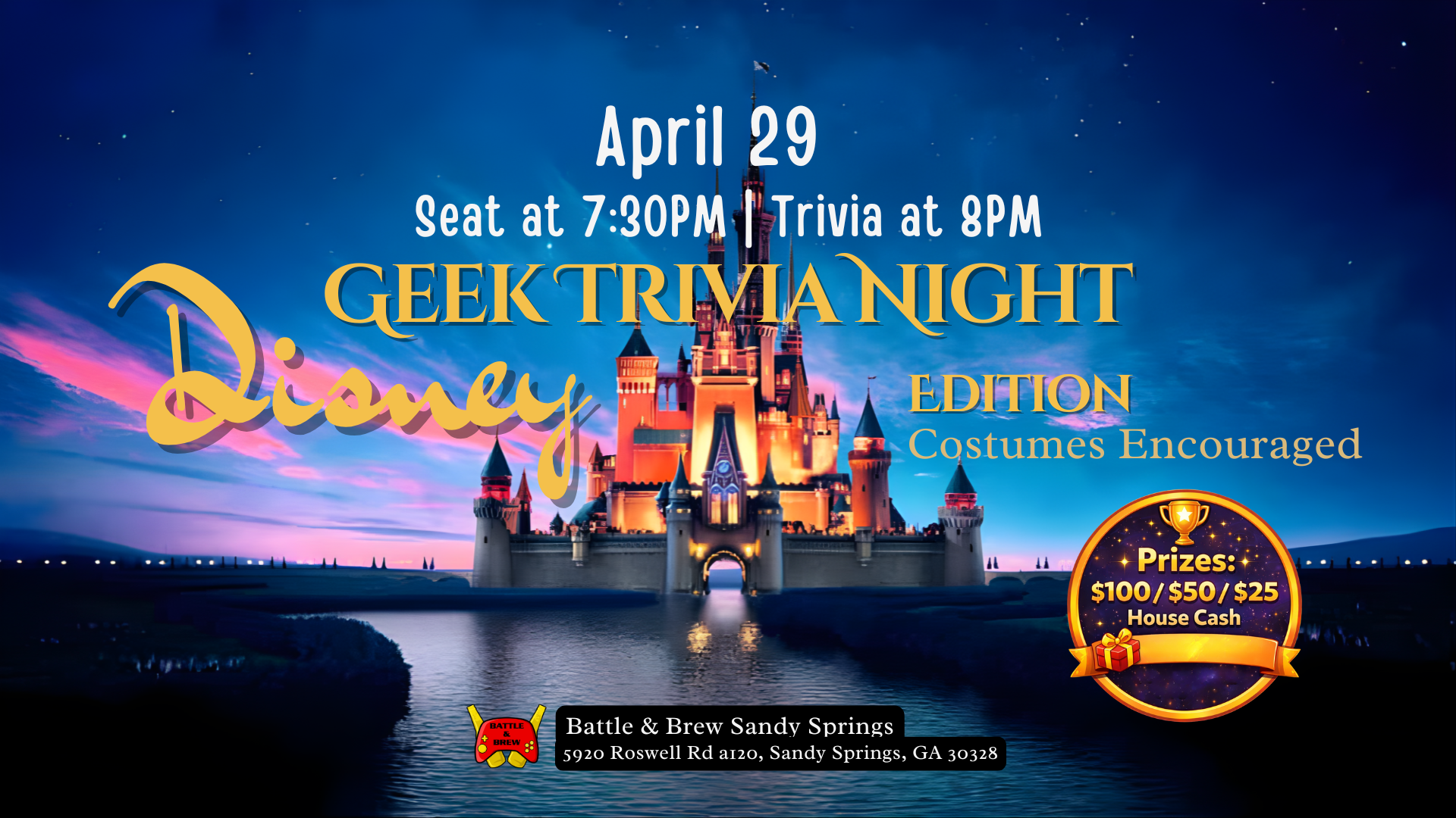 ✨🏰 Geek Trivia Night: Disney Edition 🏰✨