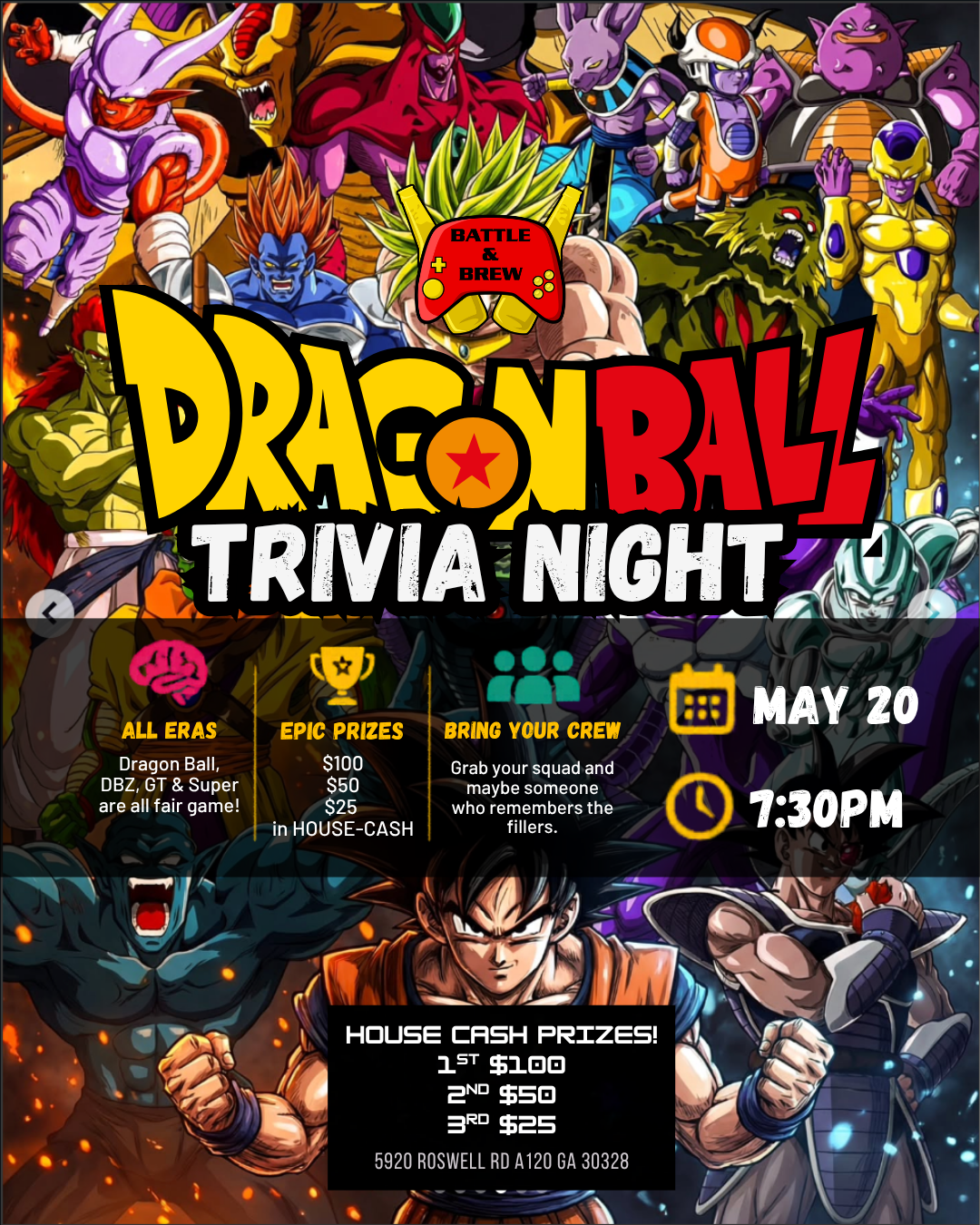 🐉🔥 Geek Trivia Night: Dragon Ball (ALL ERAS) 🔥🐉