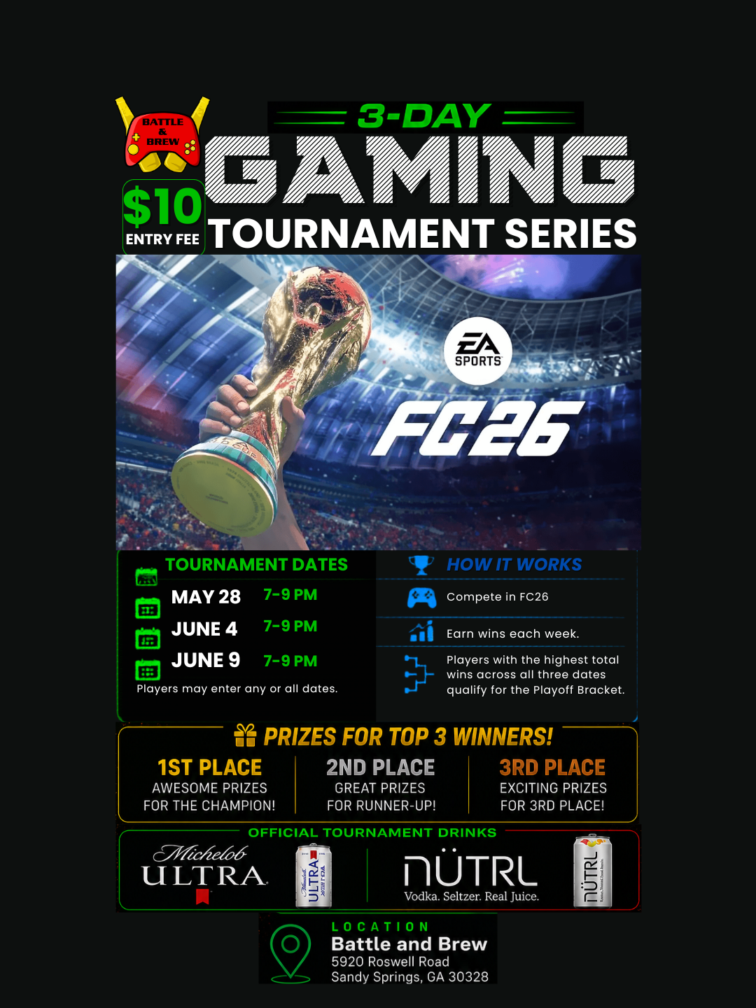 🎮 FC26 Tournament Series at Battle &amp; Brew 🎮